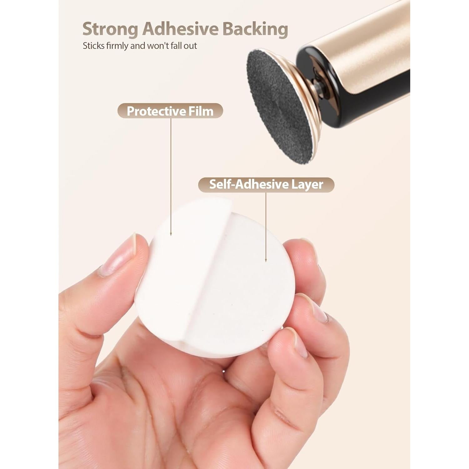 Juego de Papel de Lija 60 Pcs KIUCID 4.2 cm para Pie Eléctrico