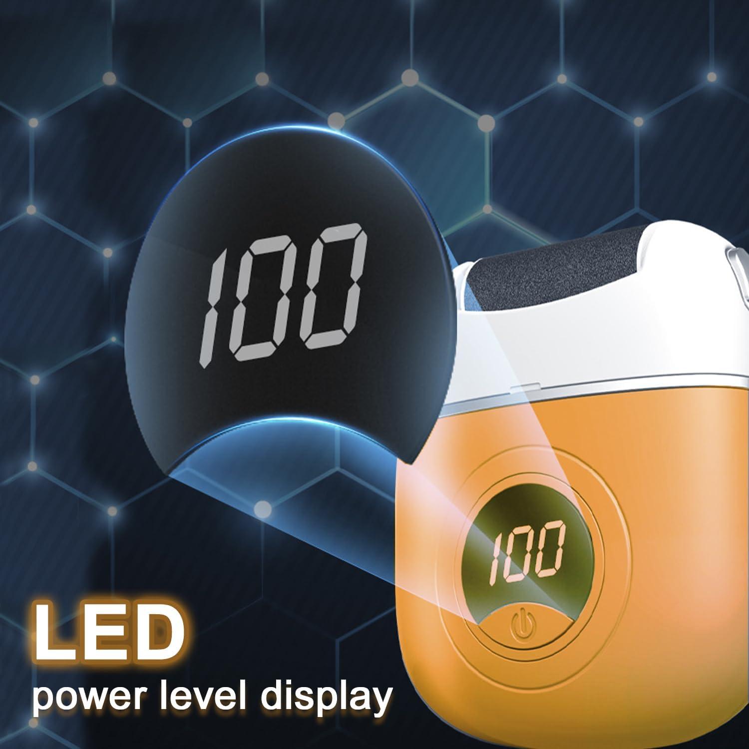 Pulidor Eléctrico de Pies FOTN DDMJJ USB Recargable Naranja