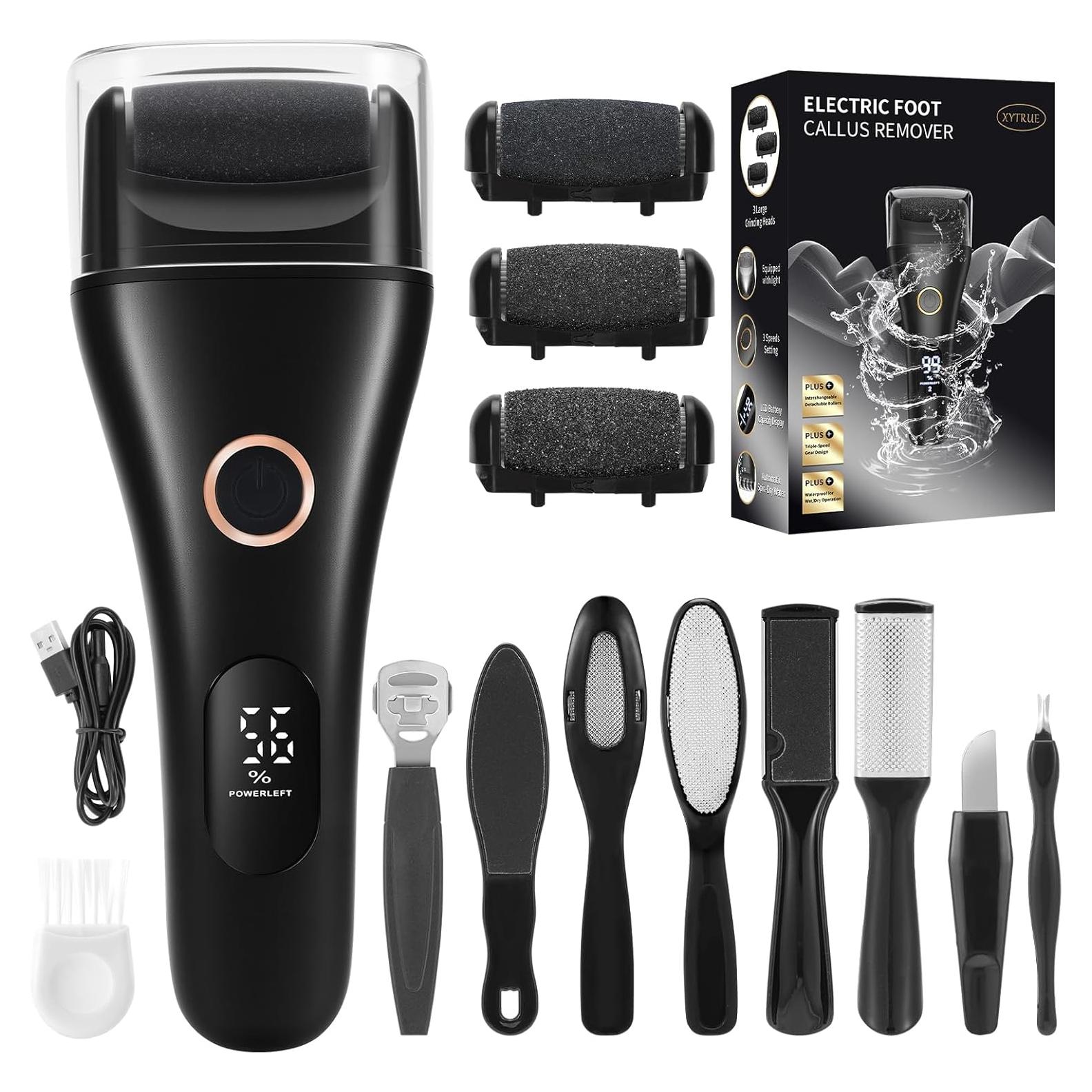 Removedor de Callos Eléctrico Xytrue 3 Velocidades Recargable