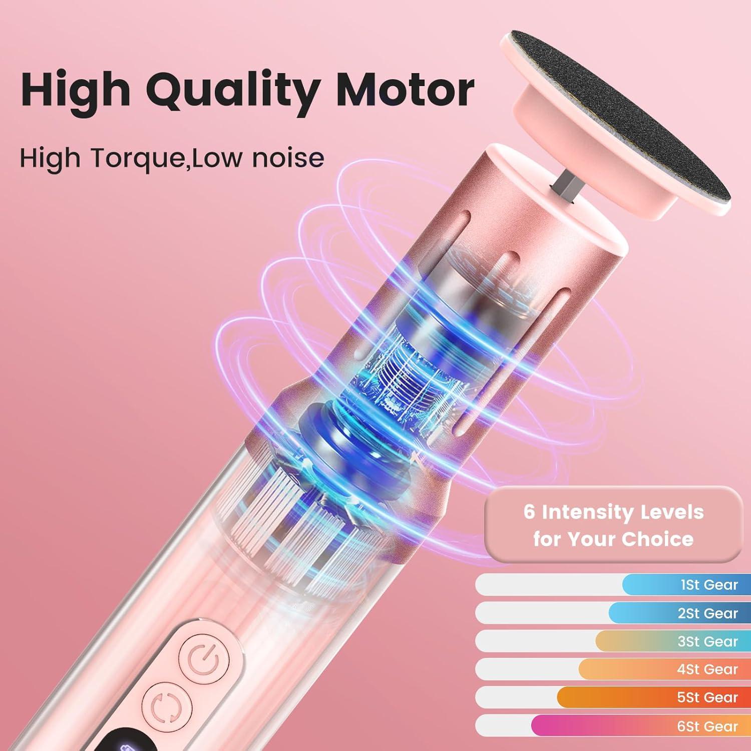 Removedor de Callos Eléctrico Slyhaw 2 en 1 Rosa 2000RPM