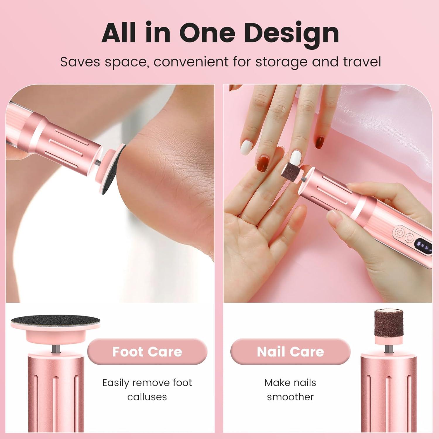 Removedor de Callos Eléctrico Slyhaw 2 en 1 Rosa 2000RPM