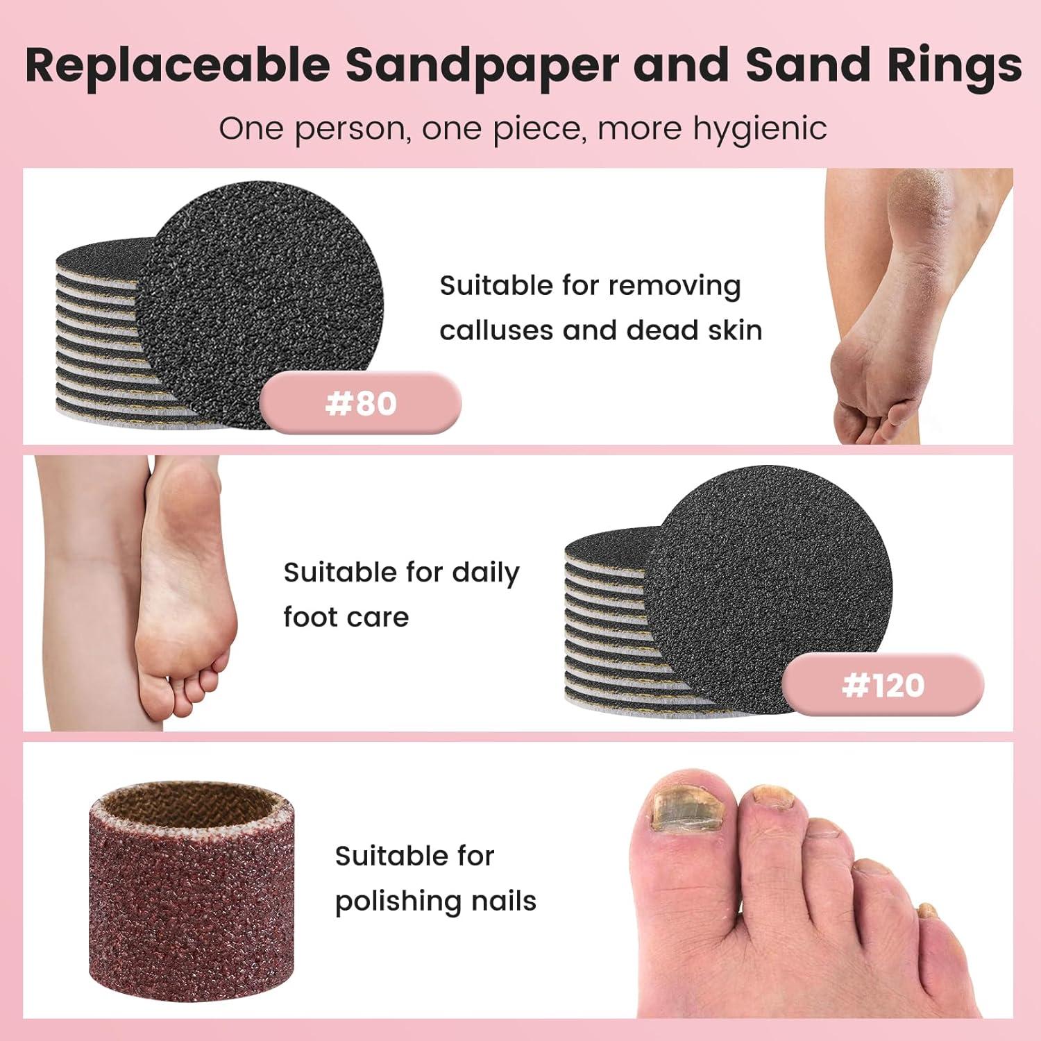 Removedor de Callos Eléctrico Slyhaw 2 en 1 Rosa 2000RPM