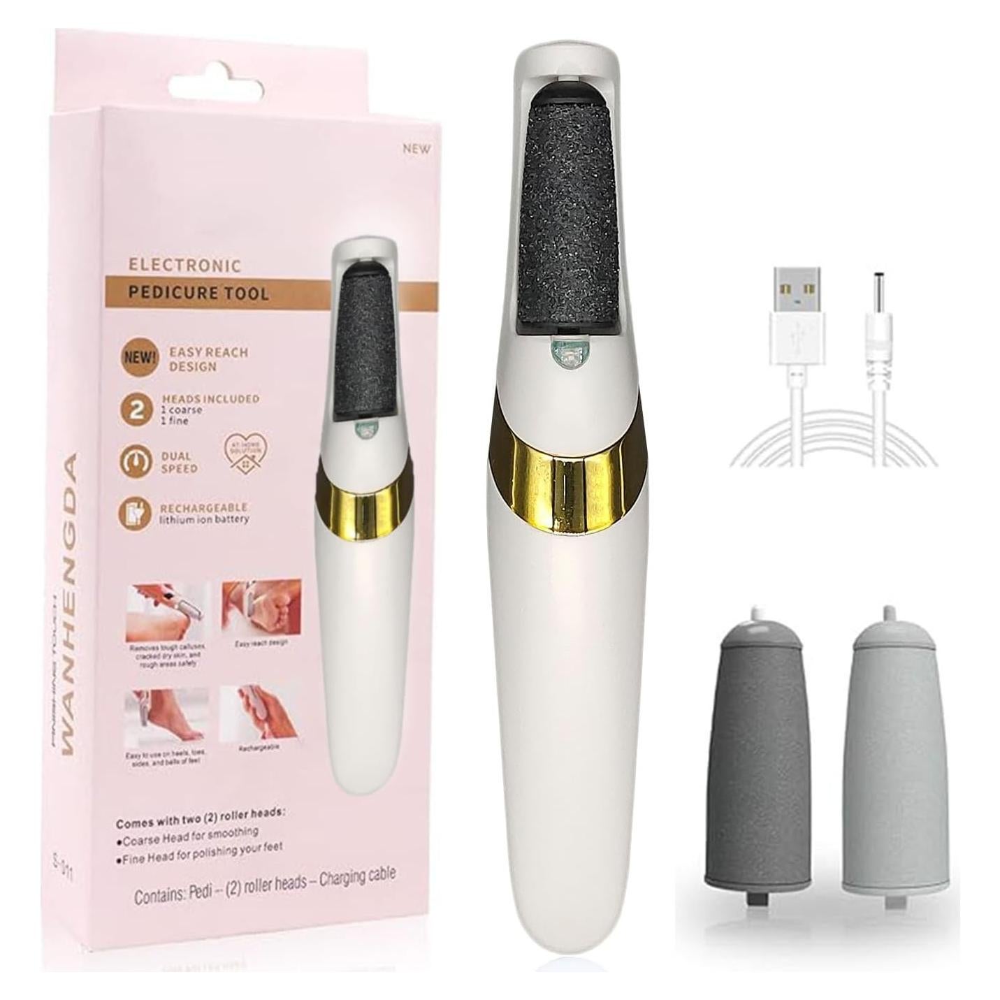 Removedor de Callos Eléctrico ARICEAN Kit Pedicura Blanco