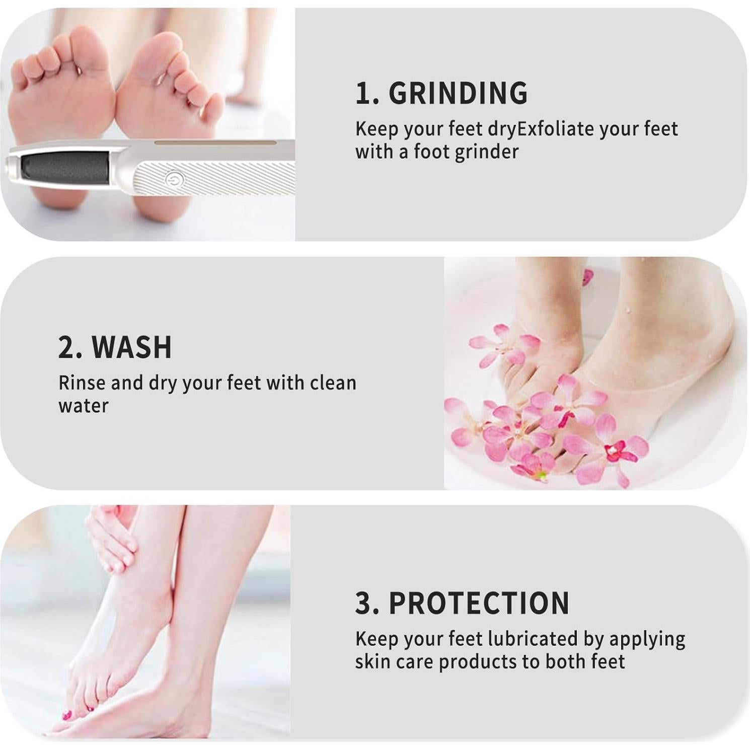 Removedor de Callos Eléctrico WANAVO QP-001 con 2 Cabezas