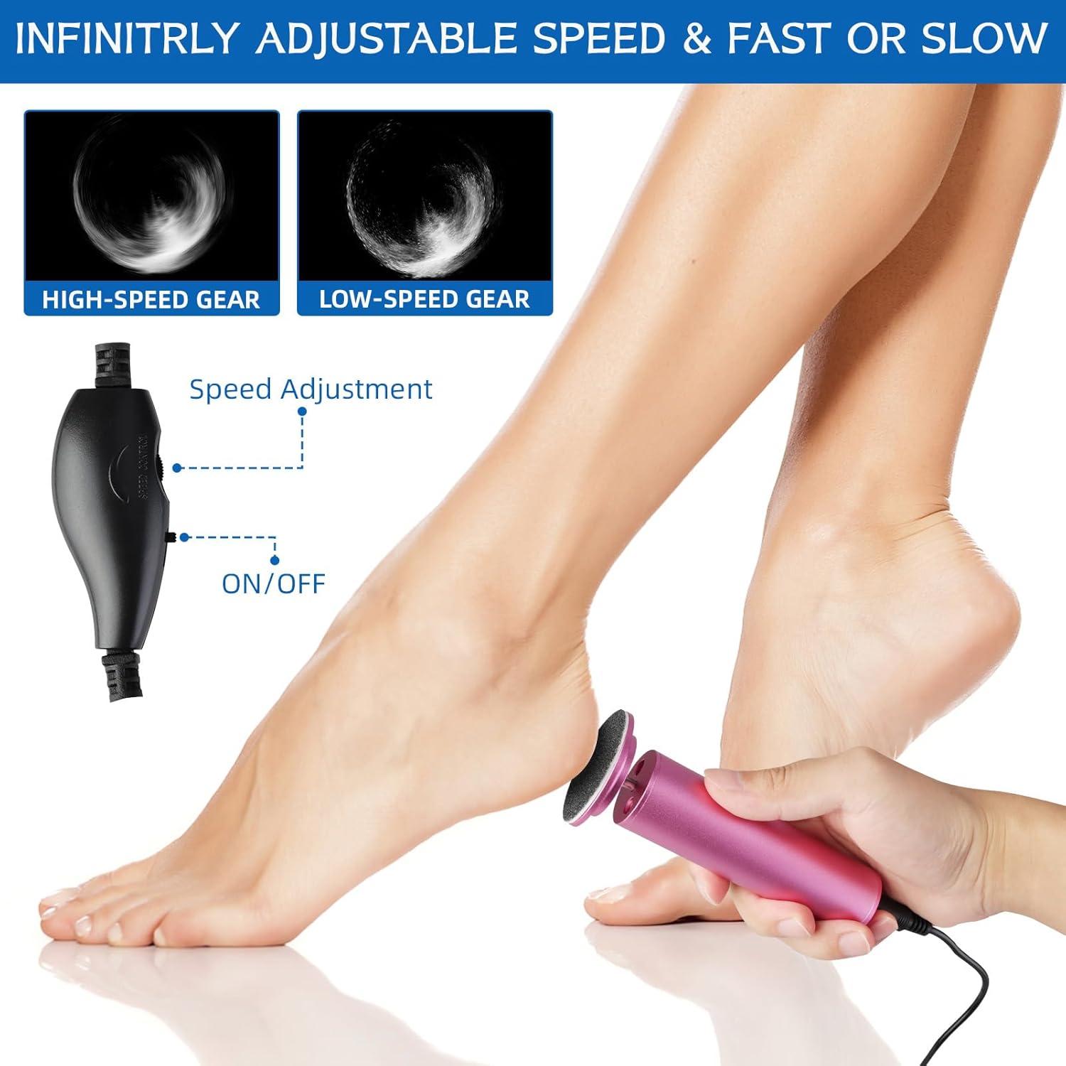 Removedor de Callos Eléctrico Dermave con 60 Discos de Lija