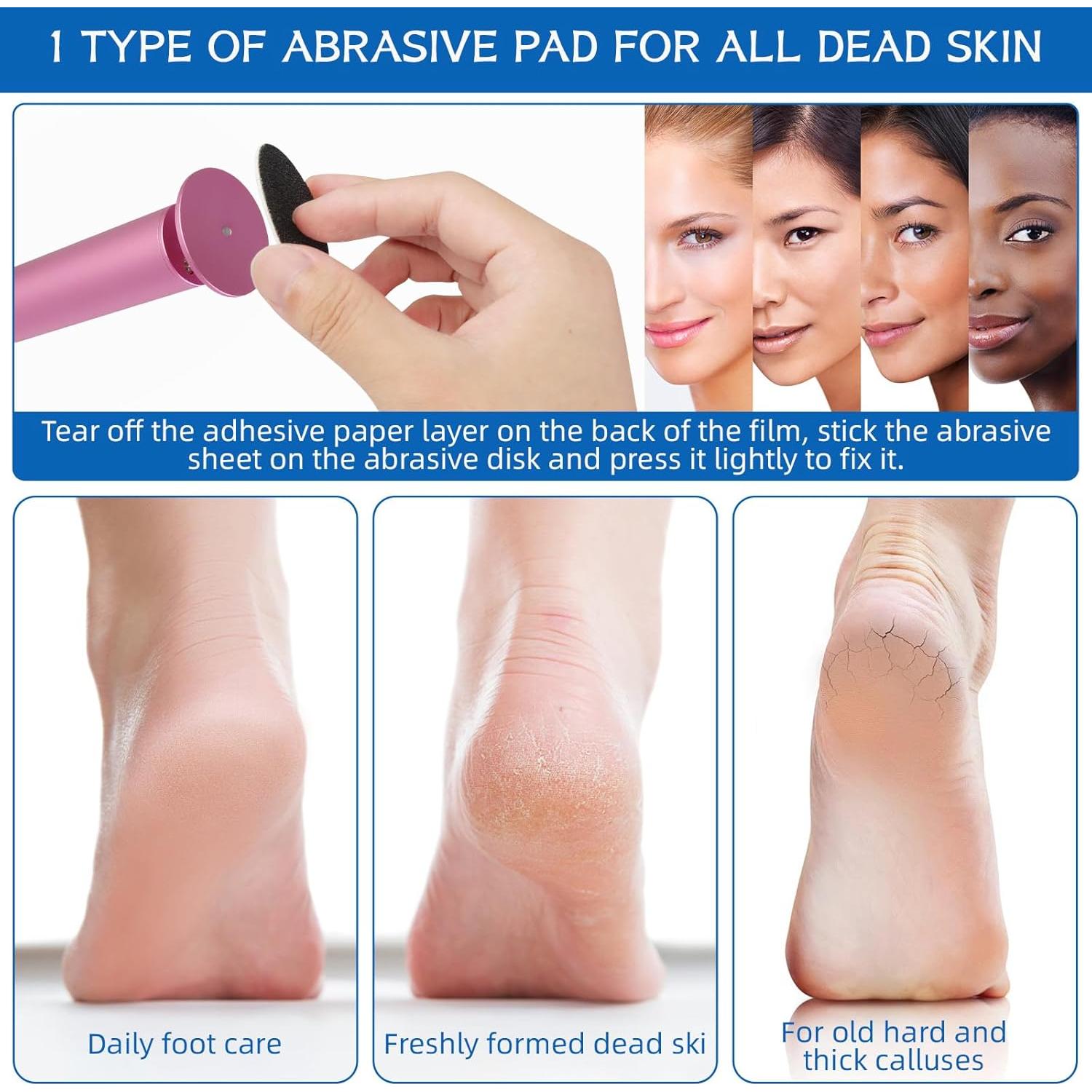 Removedor de Callos Eléctrico Dermave con 60 Discos de Lija