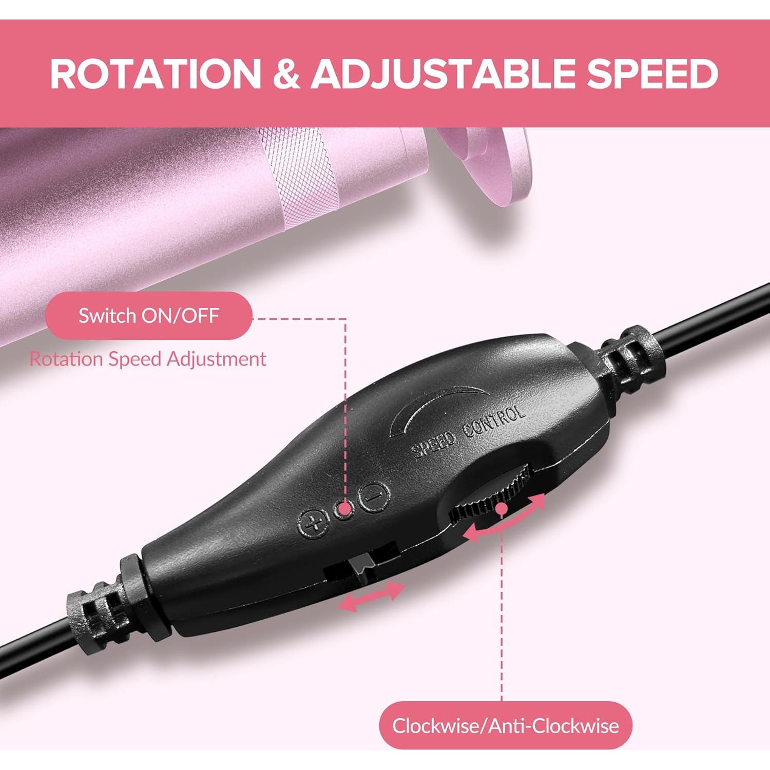 Removedor de Callos Eléctrico 7d24hcare Rosa con 60 Discos