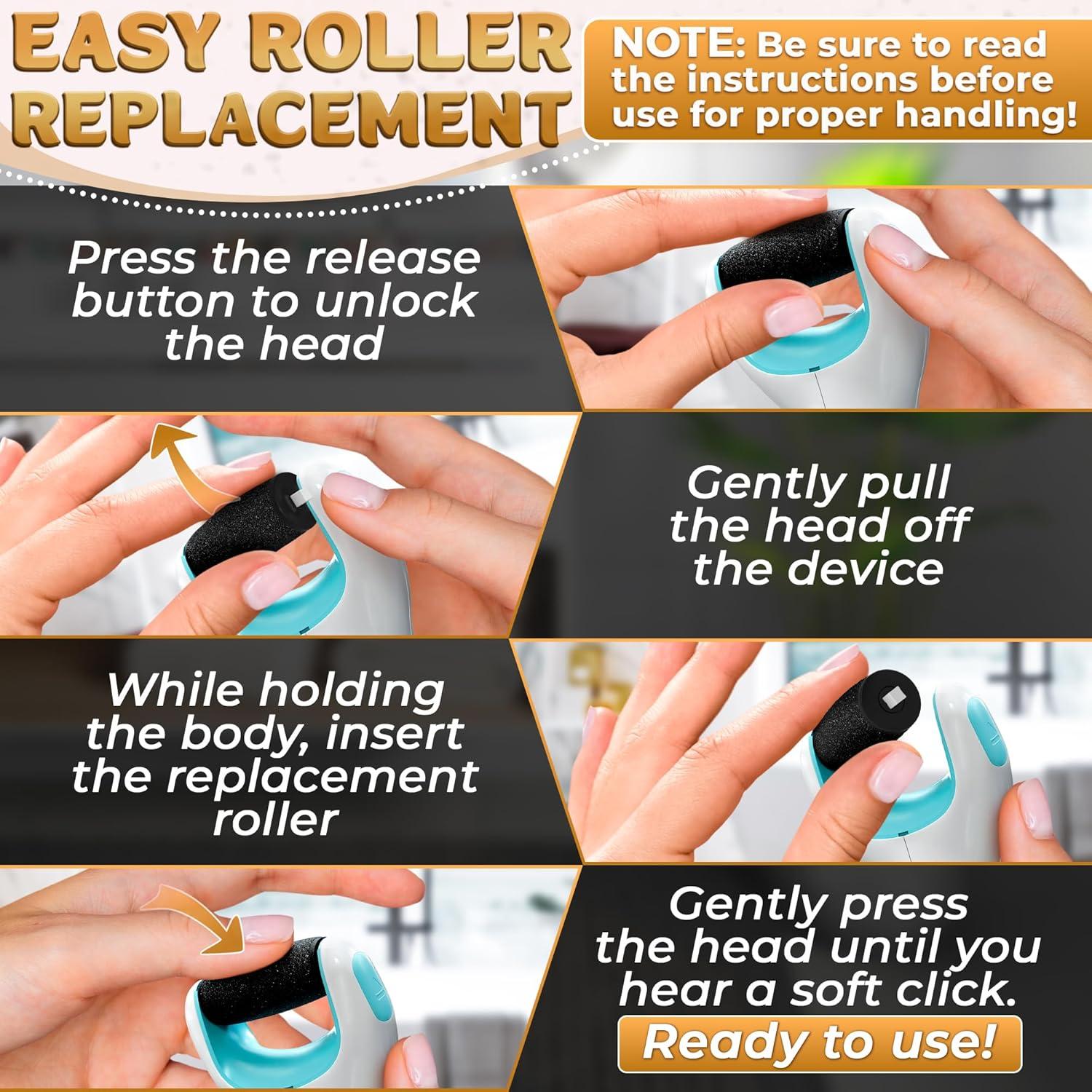 Lijadora eléctrica para pies AZZORI 3 velocidades 1200mAh