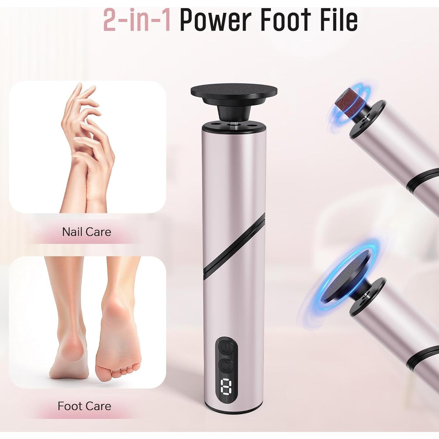 Removedor de Callos Eléctrico Inalámbrico ZHOUMADE FR11 9 Velocidades