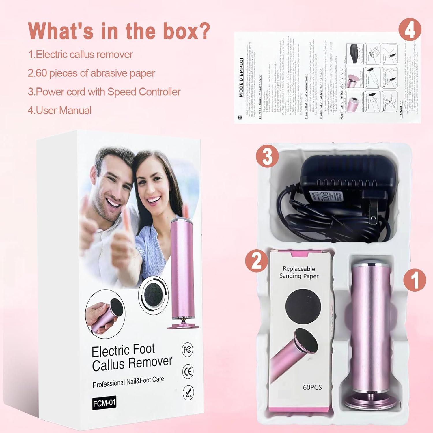 Lima Eléctrica para Pies Jeffyard FCM-01 con 60 Discos Lija