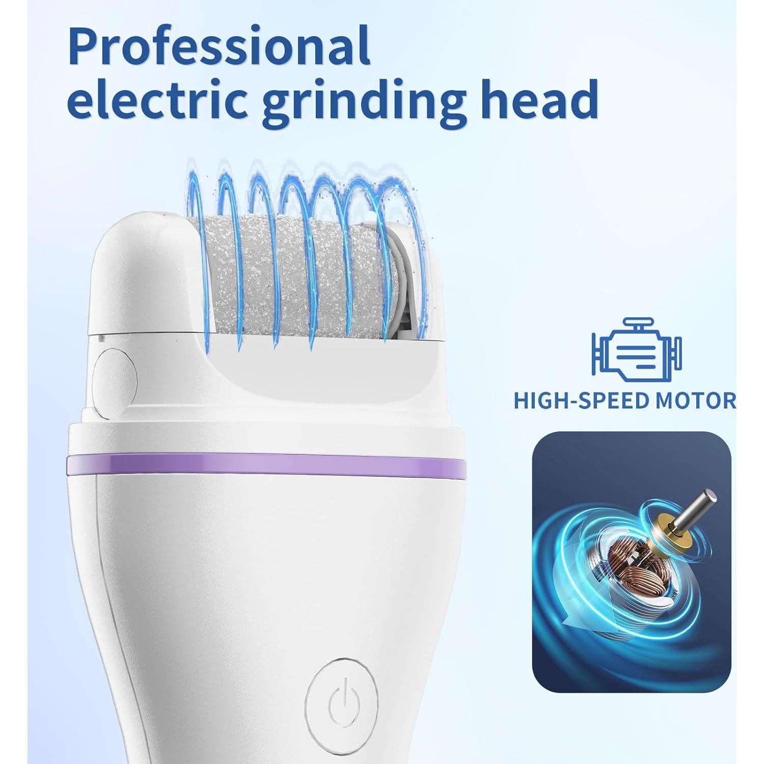 Removedor de Callos Eléctrico Recargable FERRY MJQ01 - Lima Inalámbrica para Pies Suaves