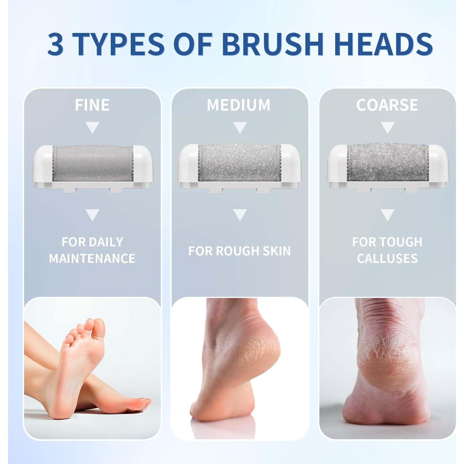 Removedor de Callos Eléctrico Recargable FERRY MJQ01 - Lima Inalámbrica para Pies Suaves