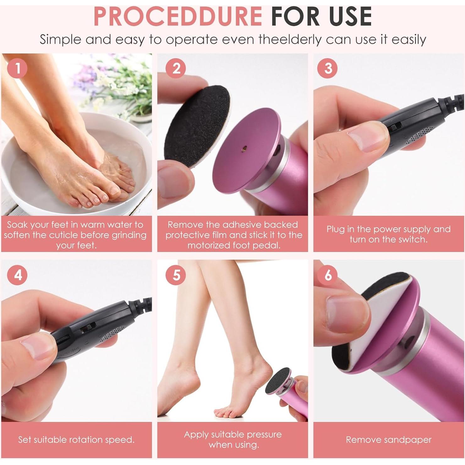 Removedor de Callos Eléctrico ChuangMaiShi con 60 Discos