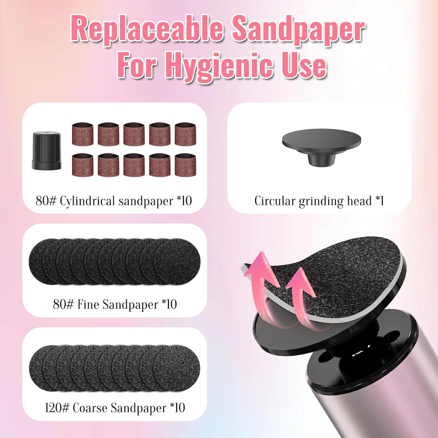 Removedor de Callos Eléctrico FUNKYLEE Oro Rosa 9 Velocidades