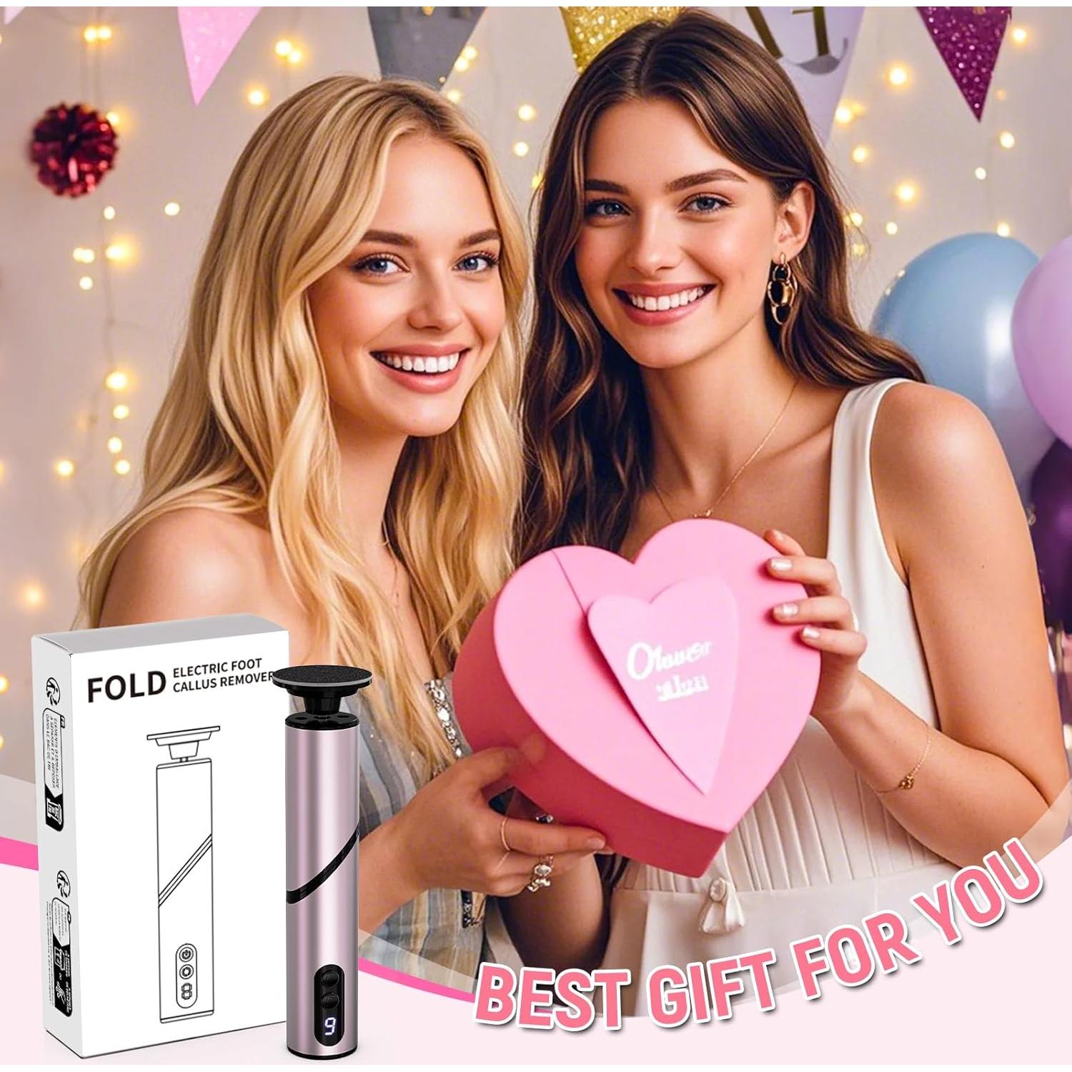 Removedor de Callos Eléctrico FUNKYLEE Oro Rosa 9 Velocidades