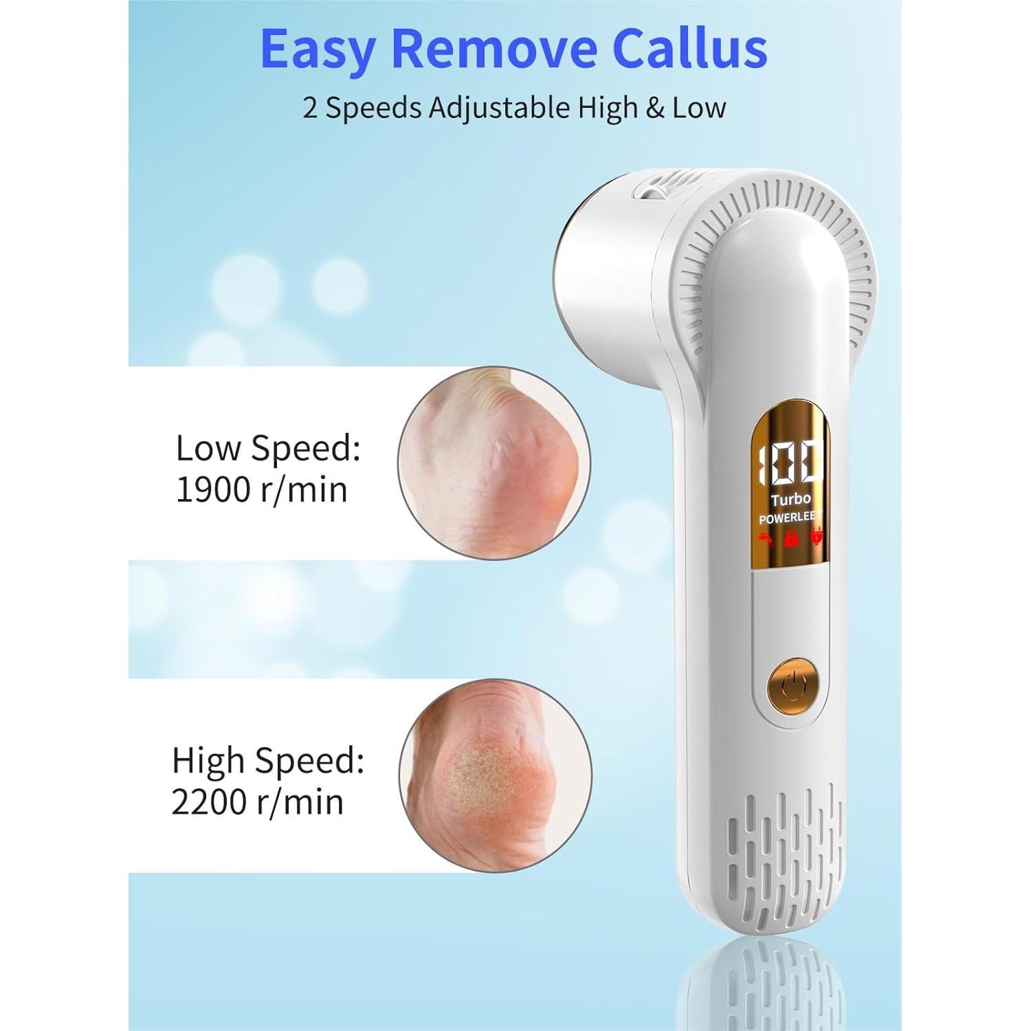 Removedor de Callos Eléctrico Alitamei con Aspiradora y USB