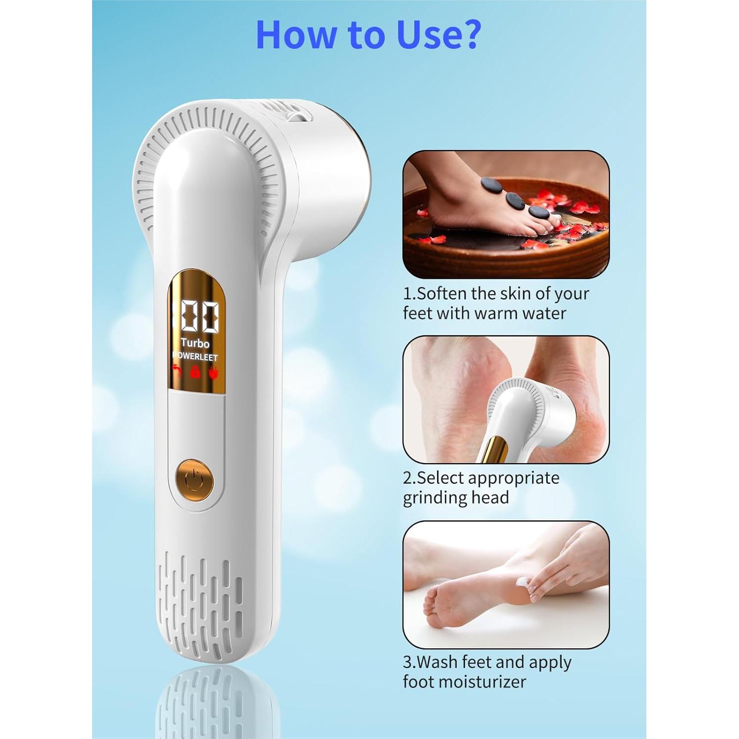 Removedor de Callos Eléctrico Alitamei con Aspiradora y USB