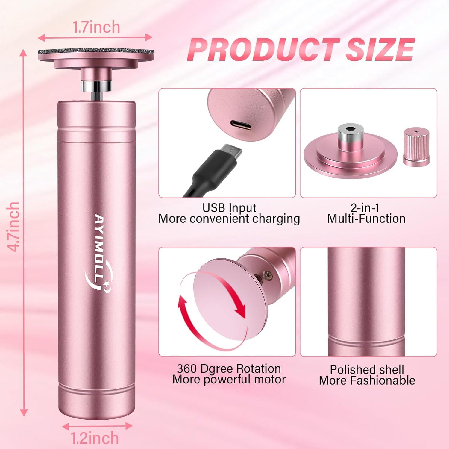 Removedor de Callos Eléctrico Ayimoll 2 en 1 con 60 Discos