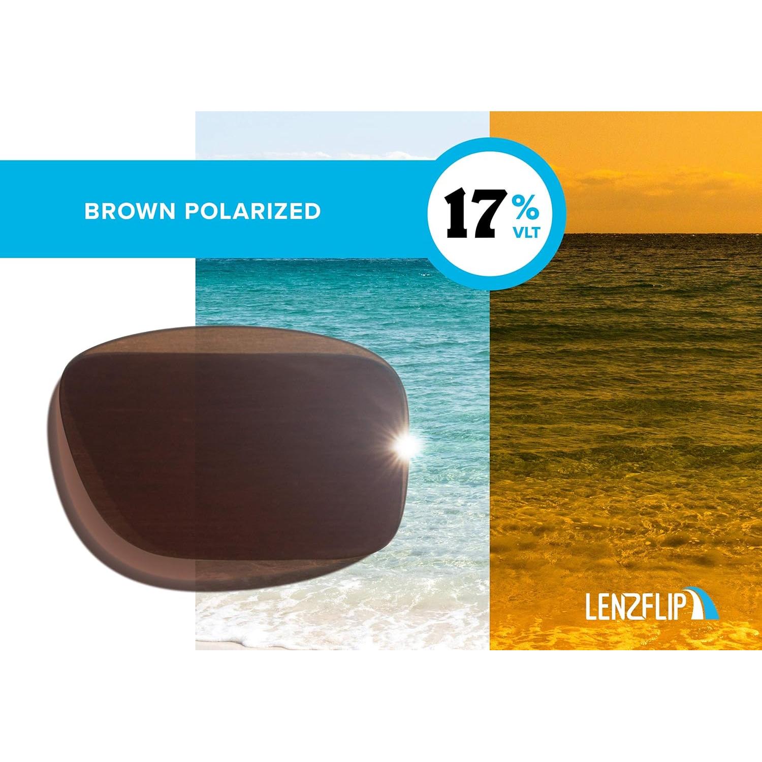 Lentes de Reemplazo Polarizados LenzFlip para Oakley Flak Jacket