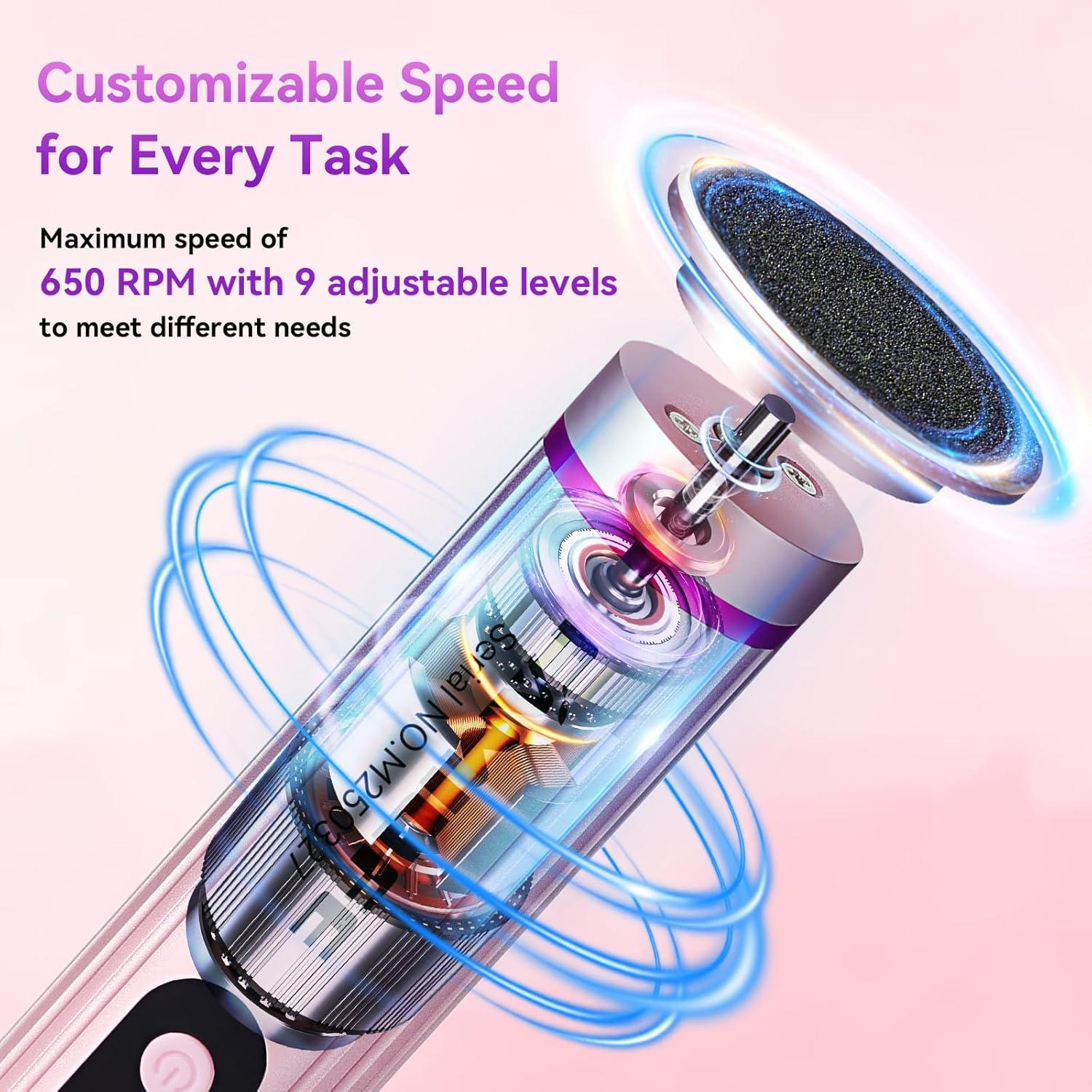 FAMILIFE Eliminador de Callos Eléctrico Recargable con Pantalla LED