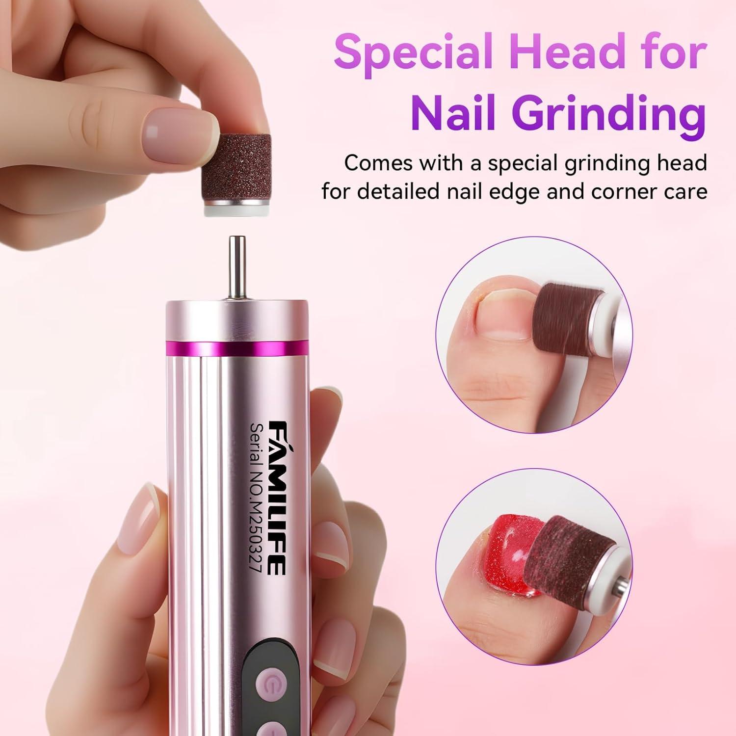 FAMILIFE Eliminador de Callos Eléctrico Recargable con Pantalla LED