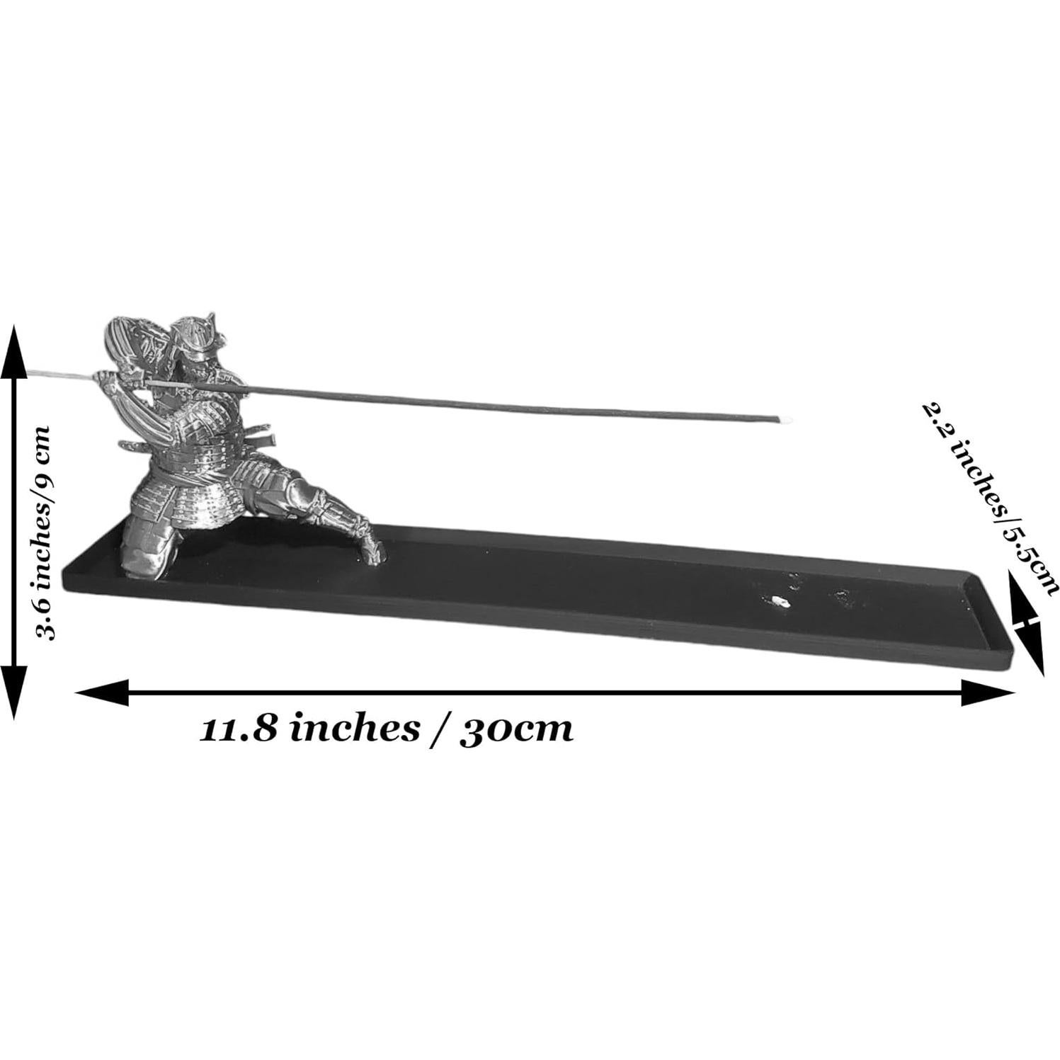 Soporte de Incienso Samurai Bronce 30x15 cm Decorativo