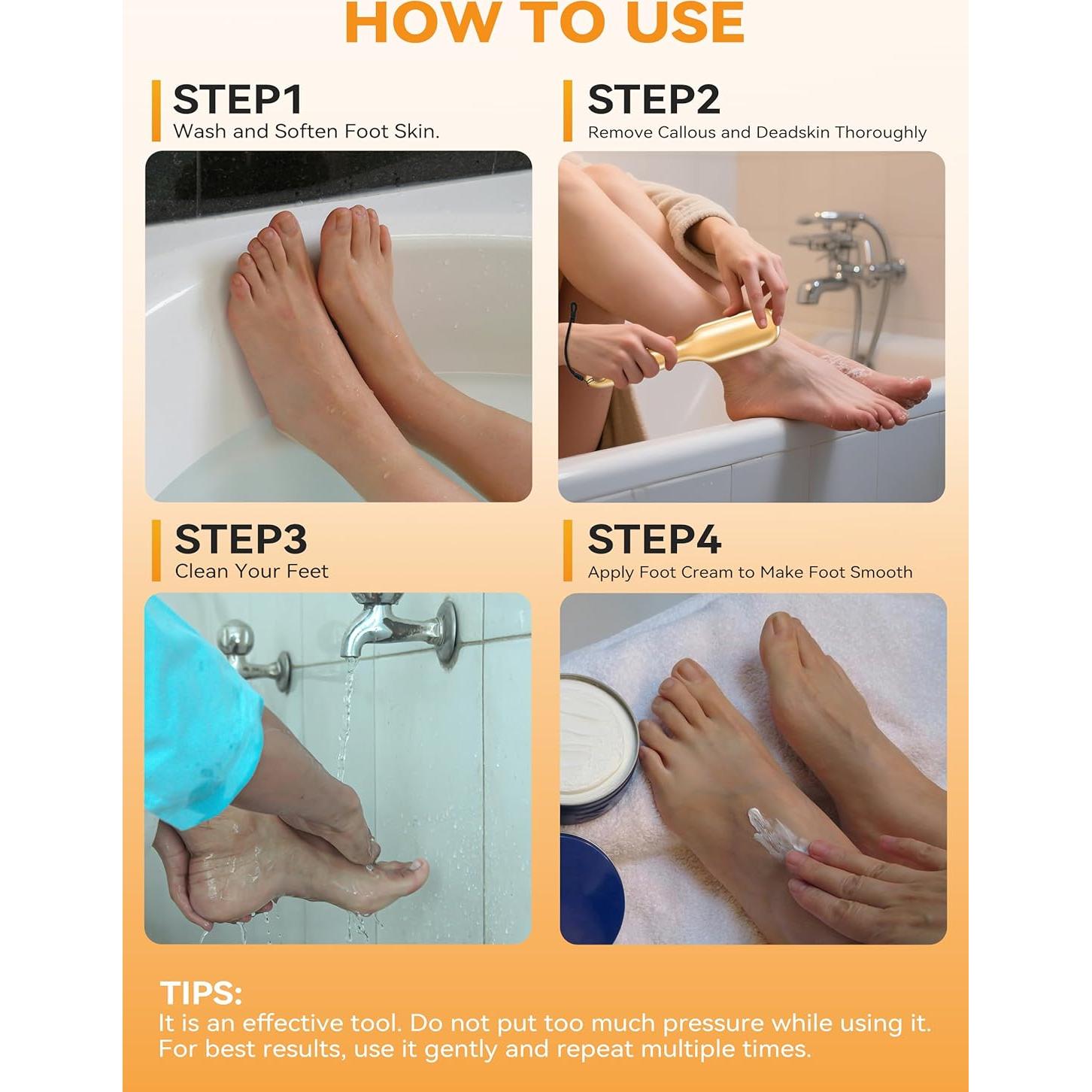 Lima de Pies Veinsgrain Nano Glass Dorada 22.86cm - Exfoliador