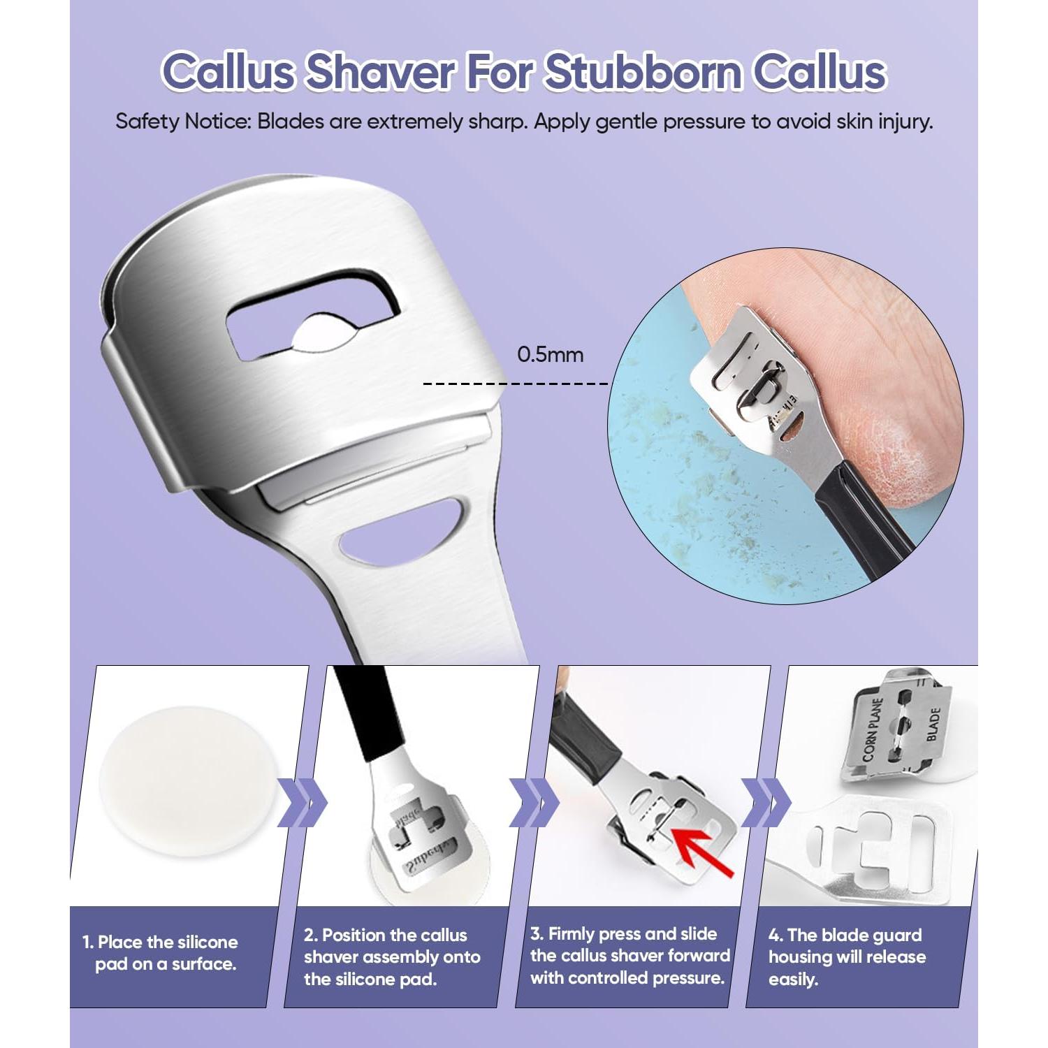 Removedor de Callos Eléctrico 9 Velocidades USB Gris Oscuro