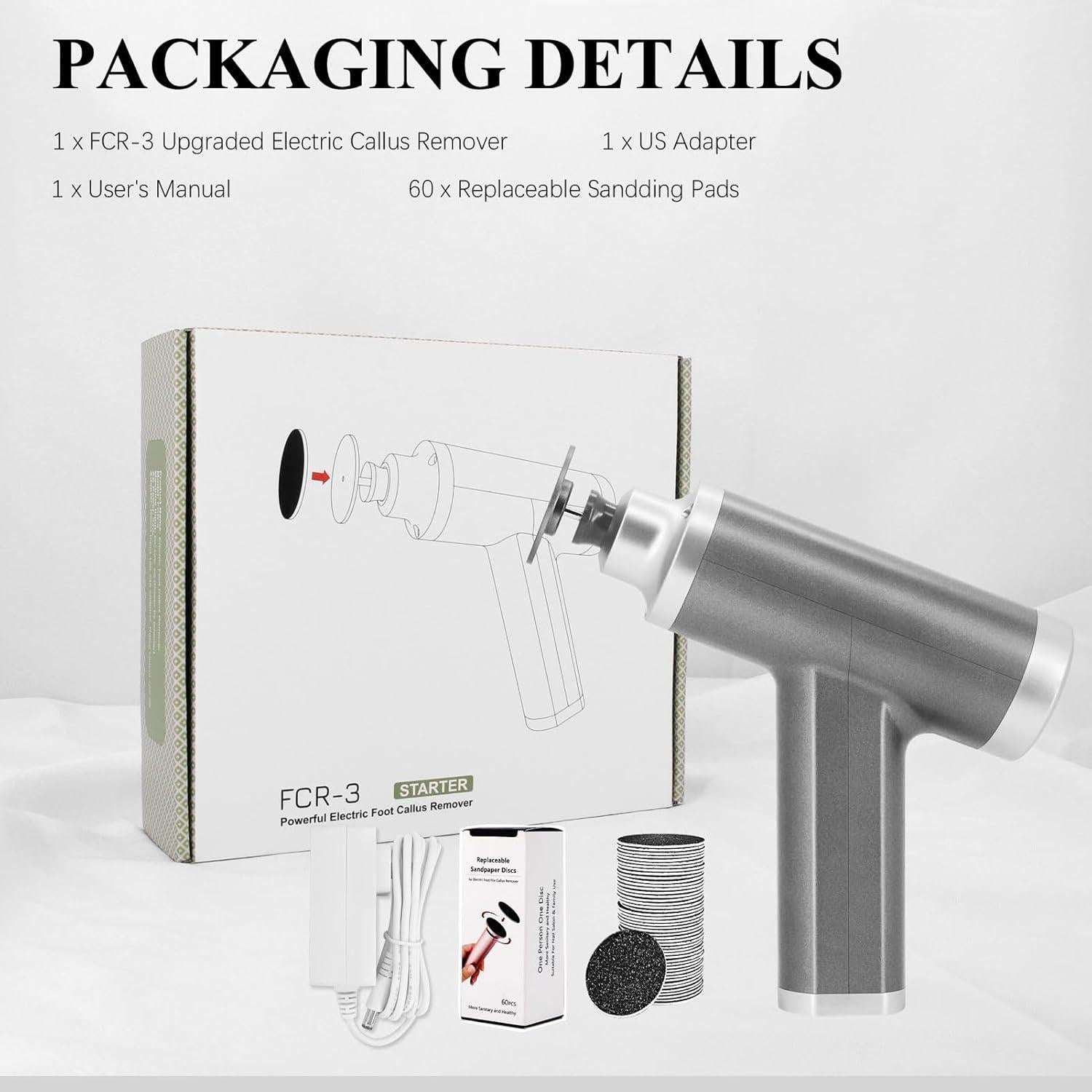 Removedor de Callos Eléctrico FCR-3 Ajustable 4500RPM