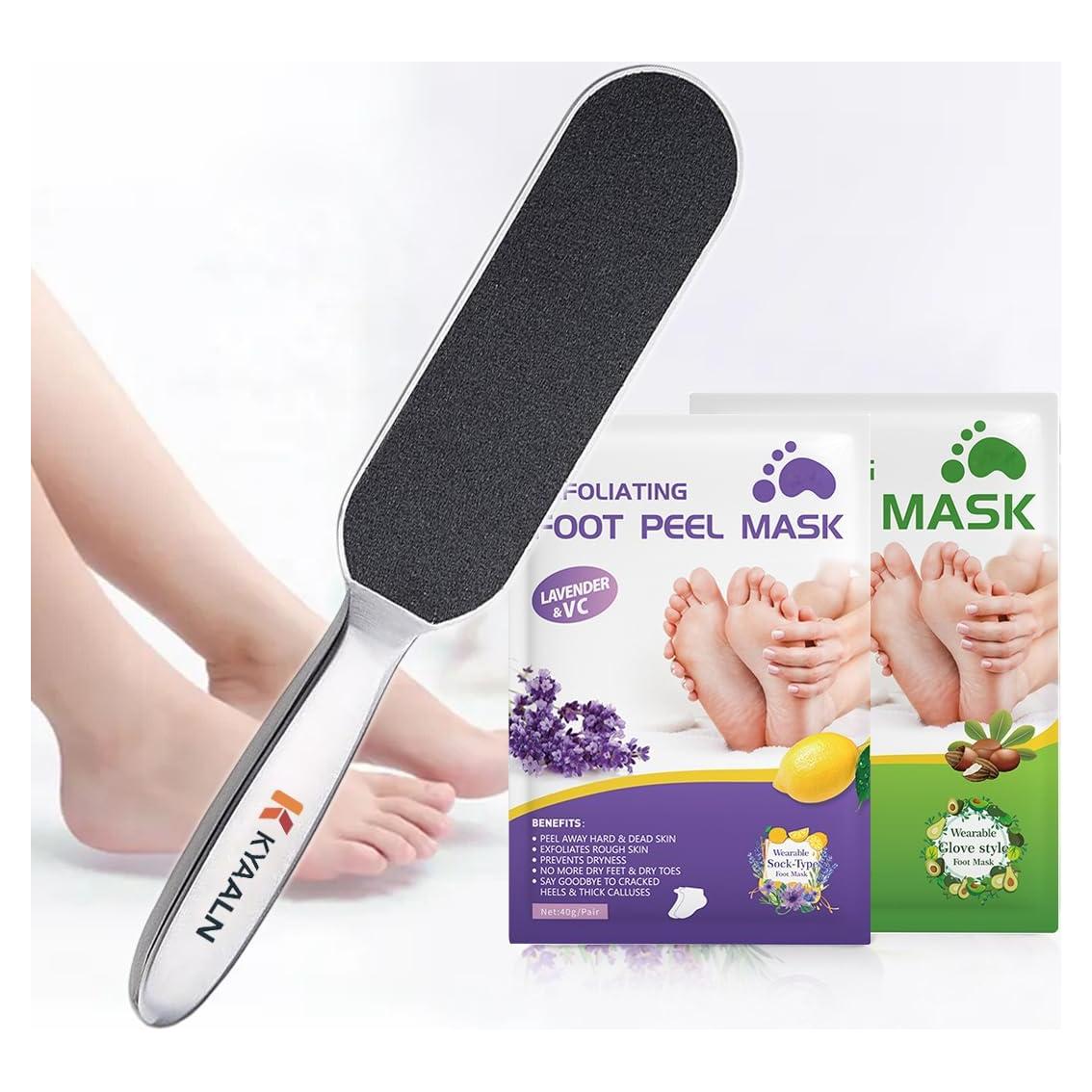 Lima de pies de acero inoxidable Joymarket con 2 mascarillas