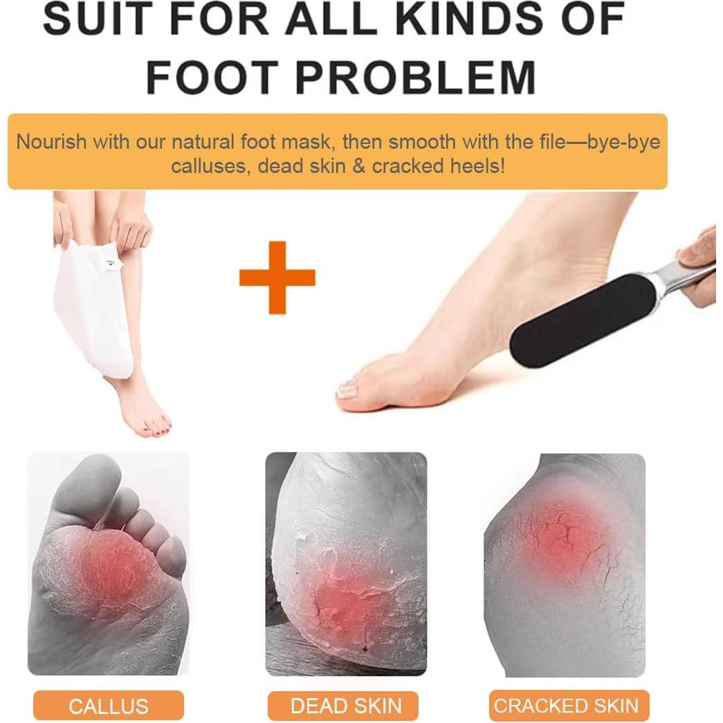 Lima de pies de acero inoxidable Joymarket con 2 mascarillas