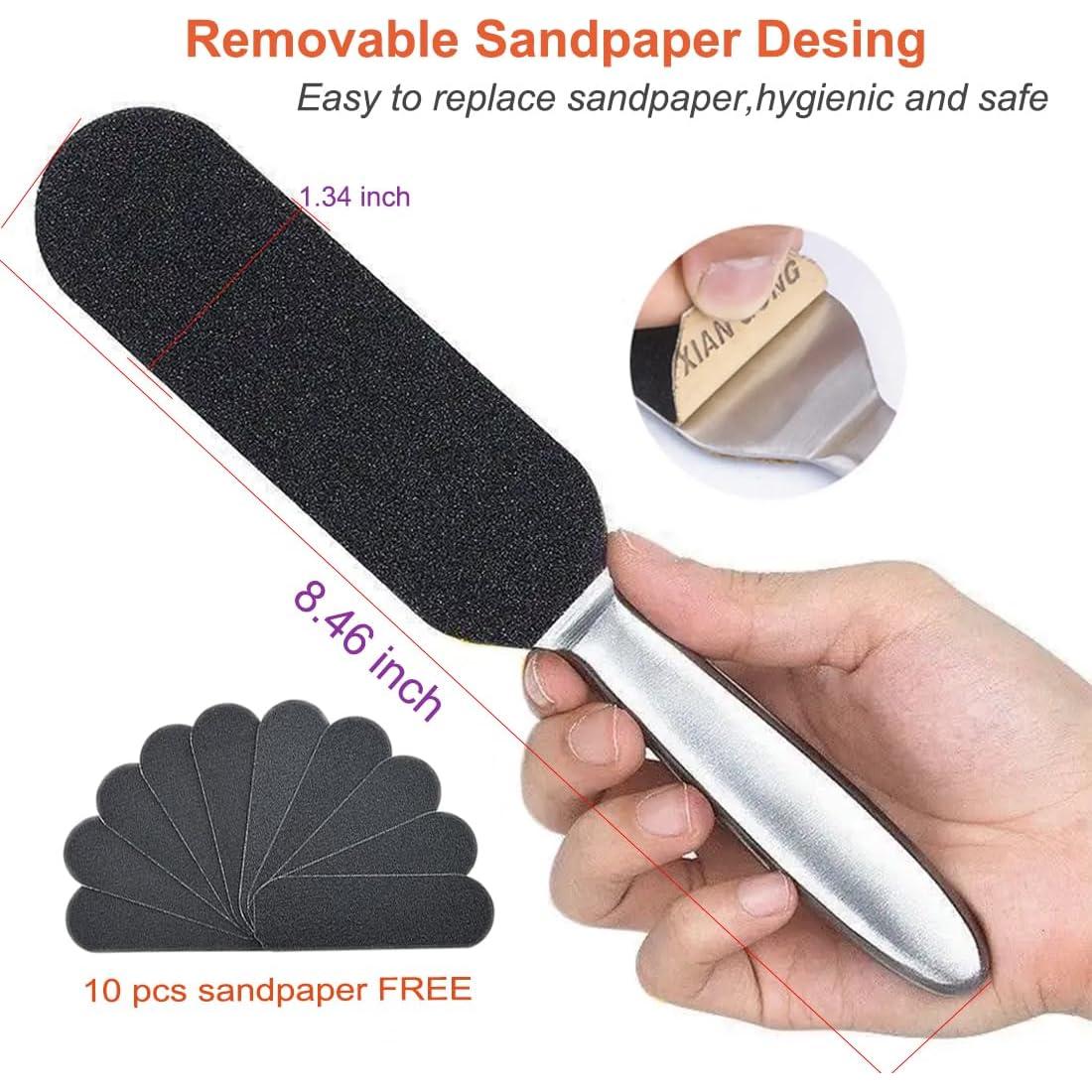 Lima de pies de acero inoxidable Joymarket con 2 mascarillas