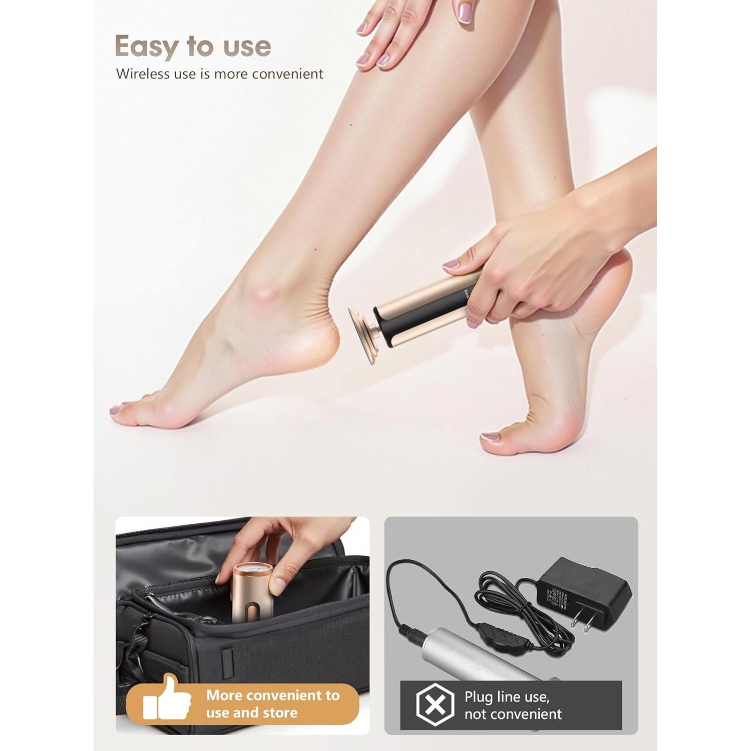 Removedor de Callos Eléctrico KIUCID 2 en 1 USB 3 Velocidades