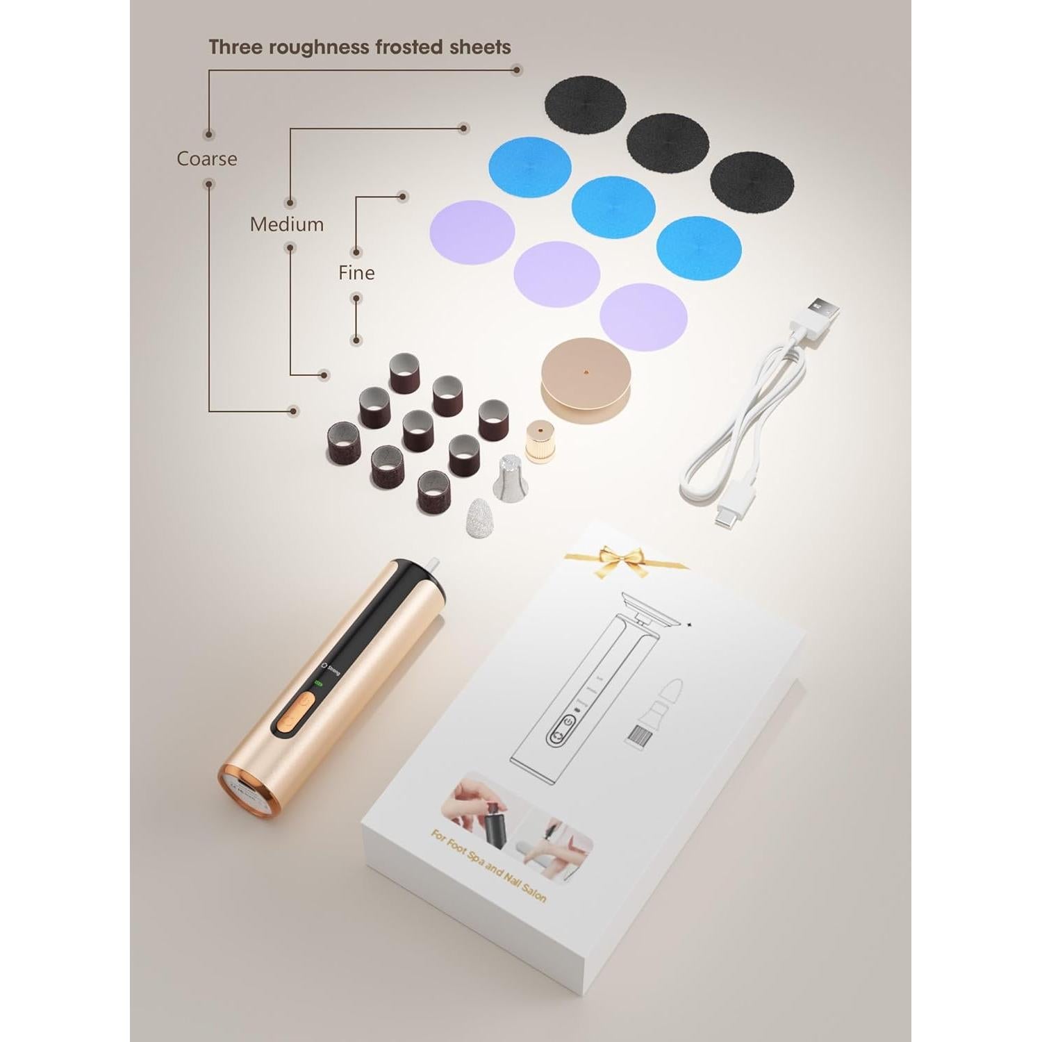 Removedor de Callos Eléctrico KIUCID 2 en 1 USB 3 Velocidades