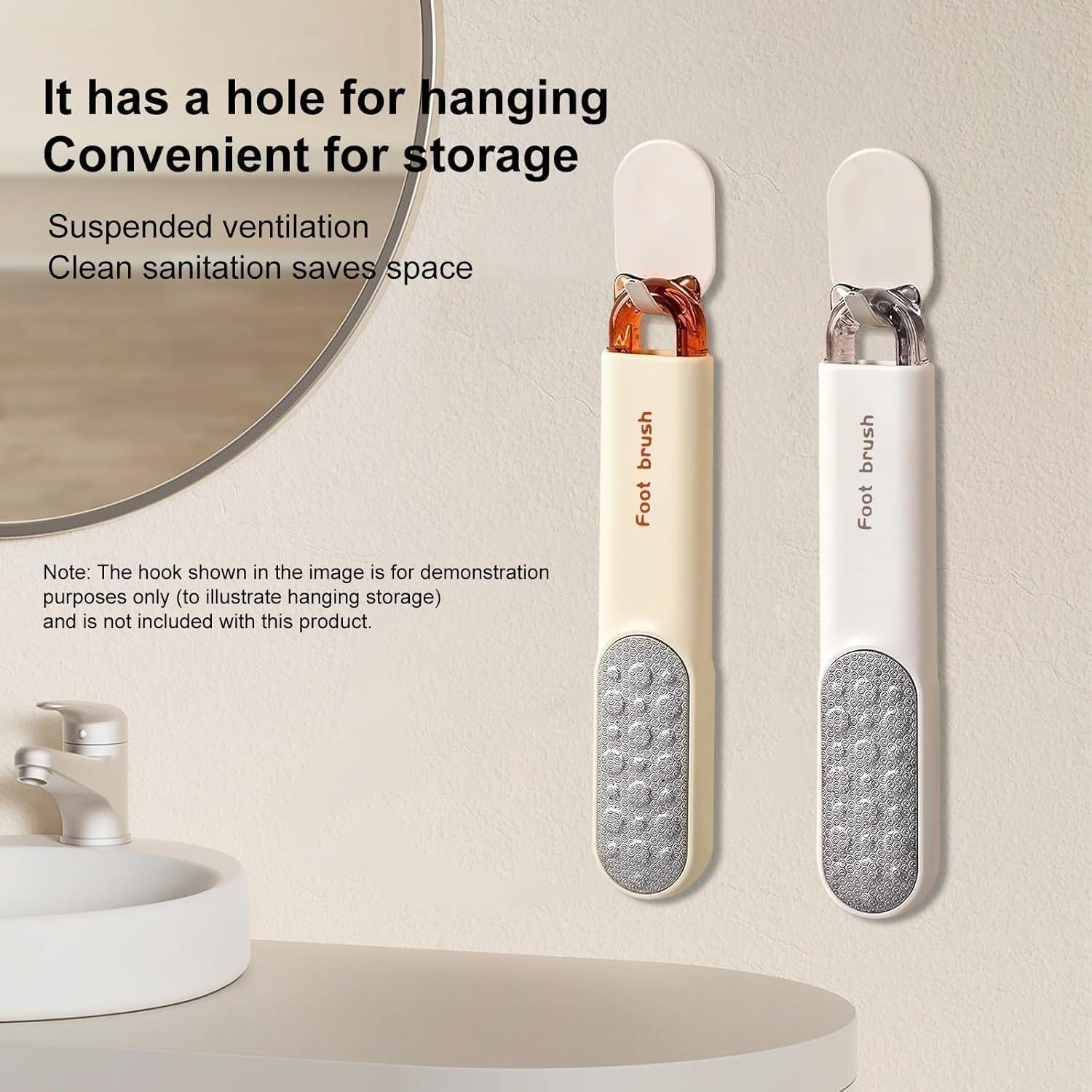 Lima de pies VISDOLL de acero inoxidable, doble cara, naranja