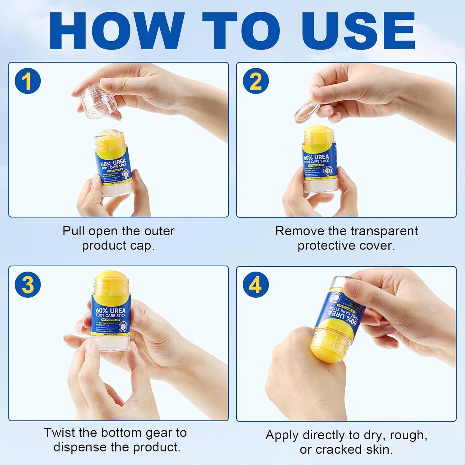 Barra Hidratante para Pies 60% Urea 2% Ácido Salicílico 40g