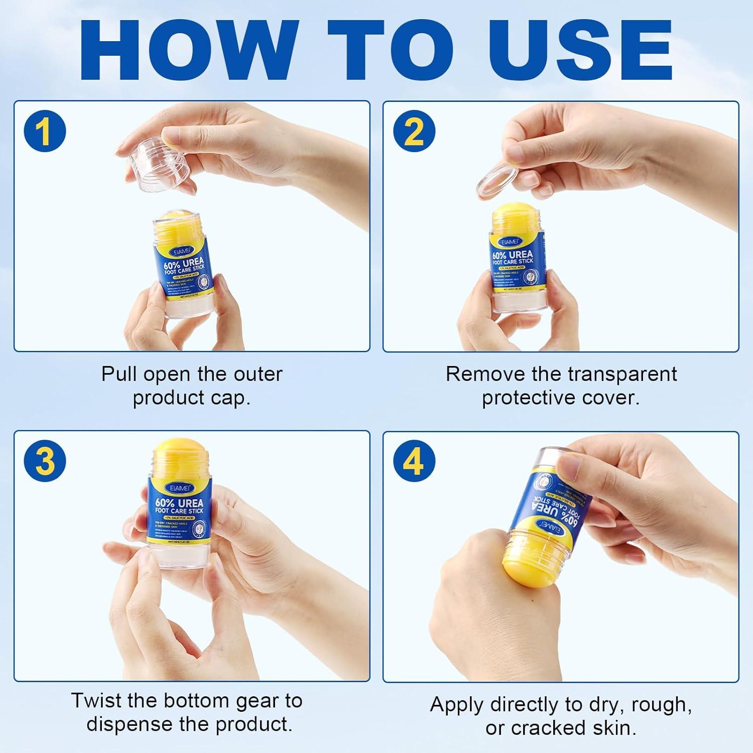 Barra Hidratante para Pies ZIXAOK 60% Urea 2% Ácido Salicílico