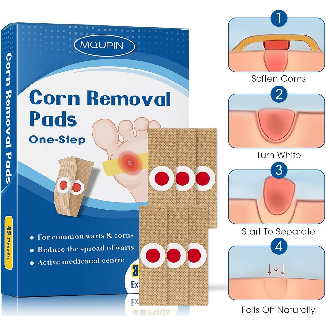 38 Almohadillas Removedoras de Callos MQUPIN para Pies y Dedos