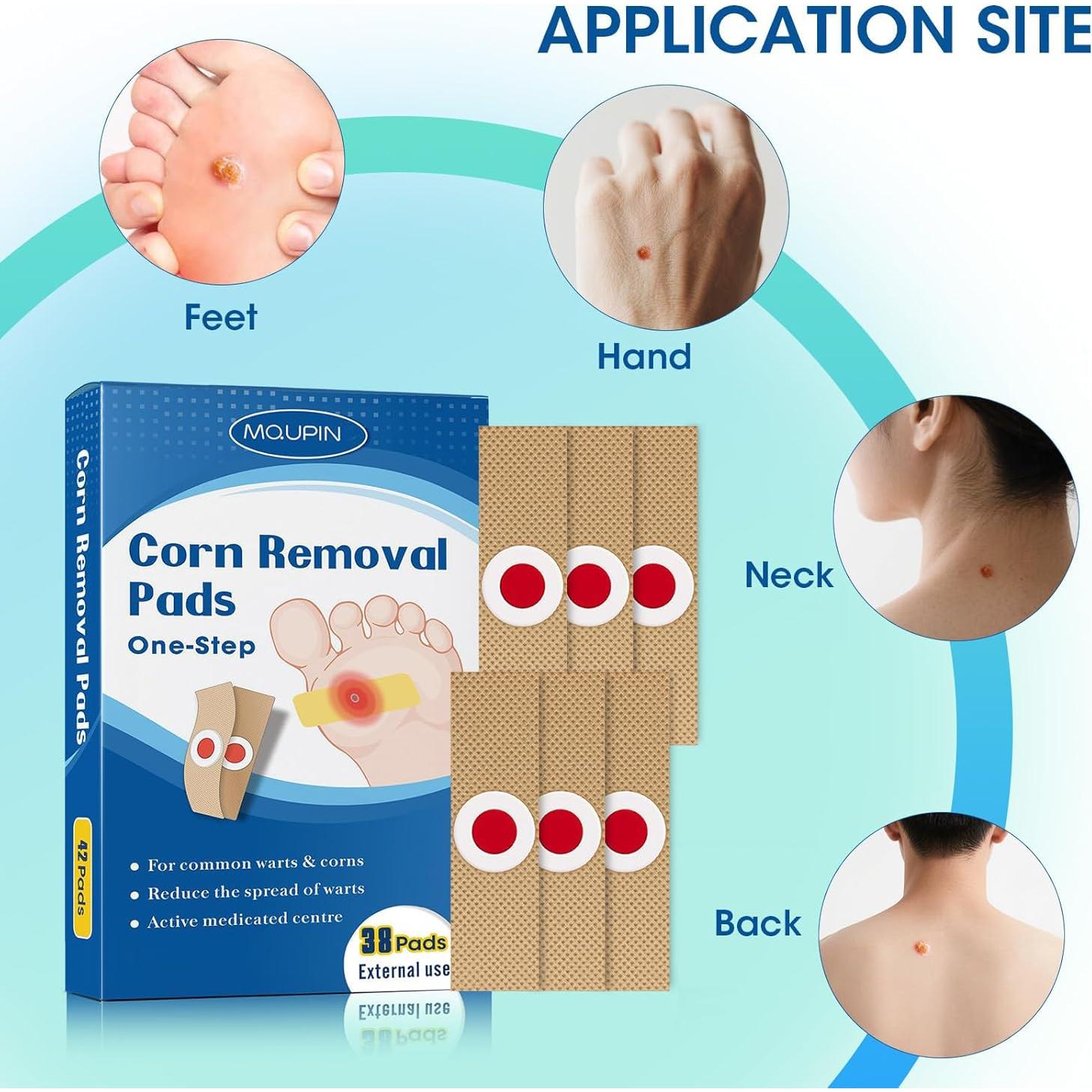 38 Almohadillas Removedoras de Callos MQUPIN para Pies y Dedos