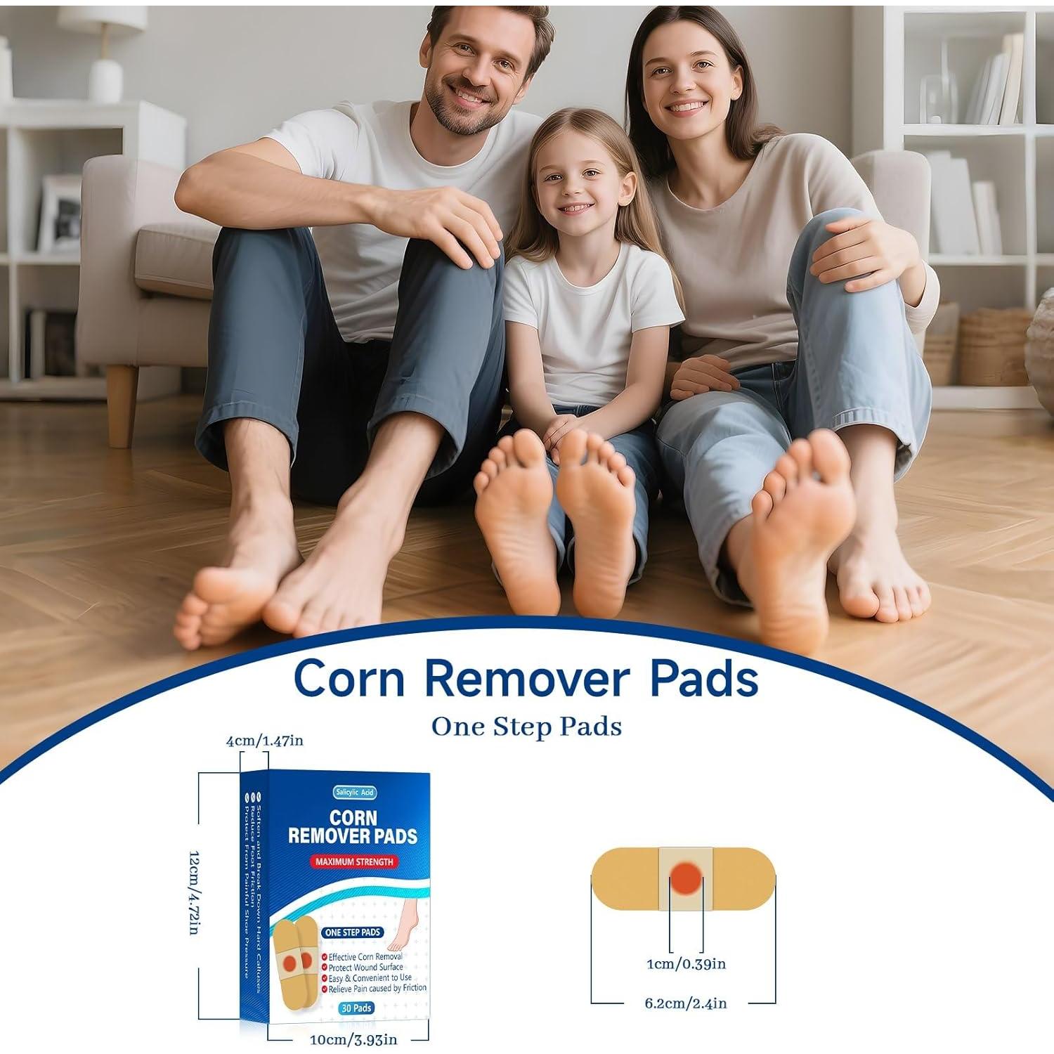 QIYANA Almohadillas para Callos 30 Parches 40% Ácido Salicílico