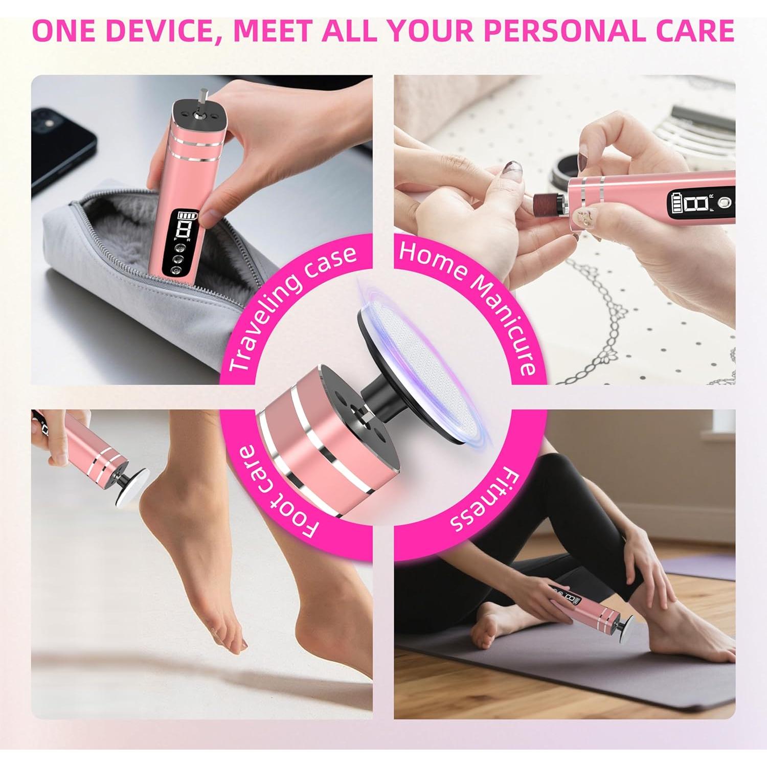 Removedor de Callos Eléctrico 2 en 1 VINIPO MJQ-01 Rosa