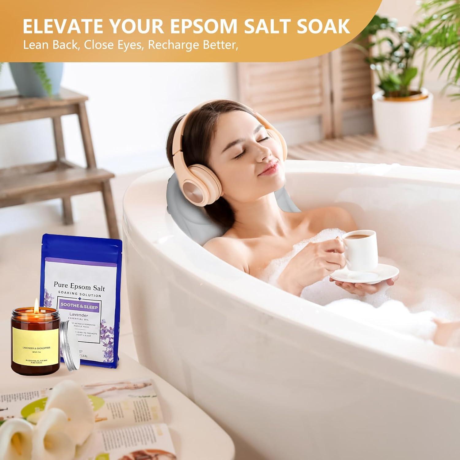 Almohada de Baño Inflable Starotatess - Silicona Grado Alimenticio