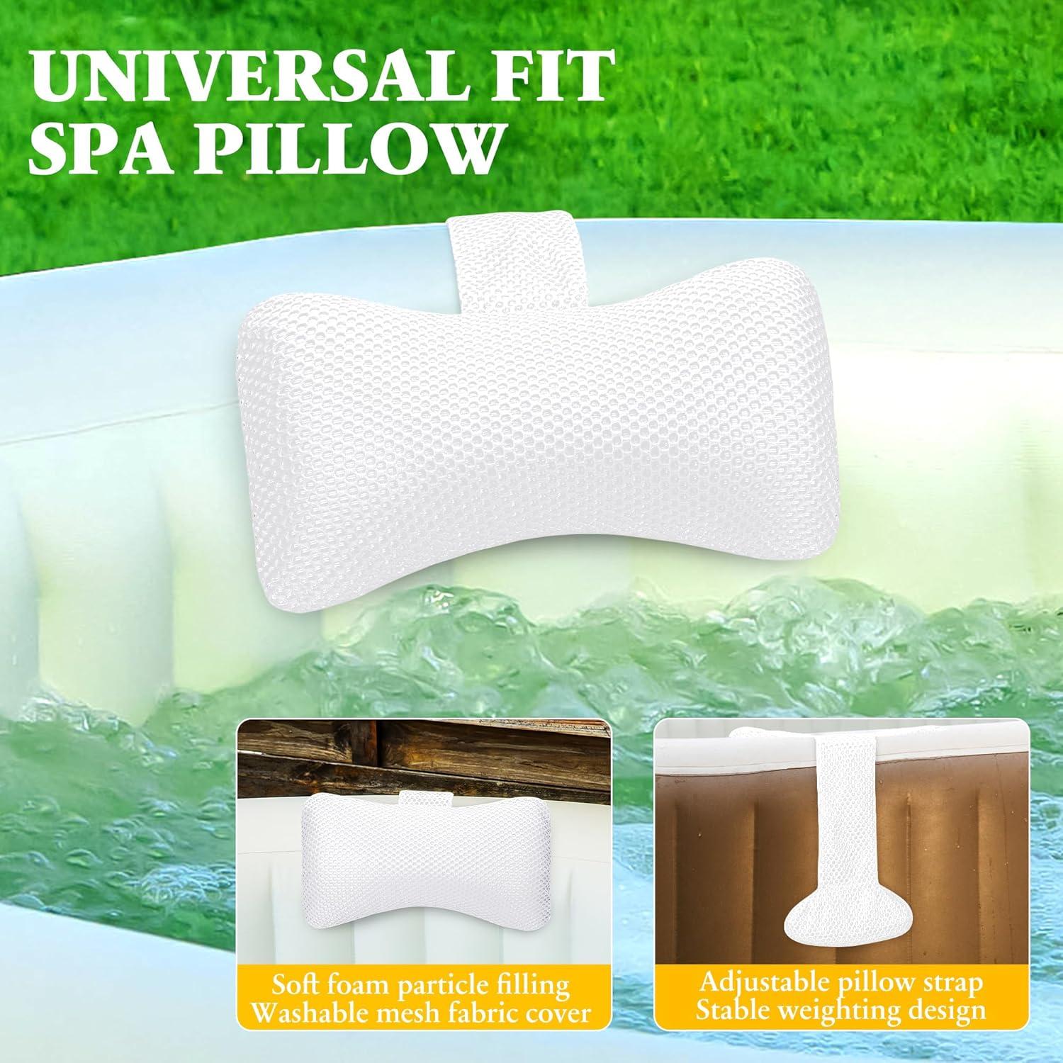 Almohada para Jacuzzi Keoltuo Ajustable 2 Piezas 30x17cm