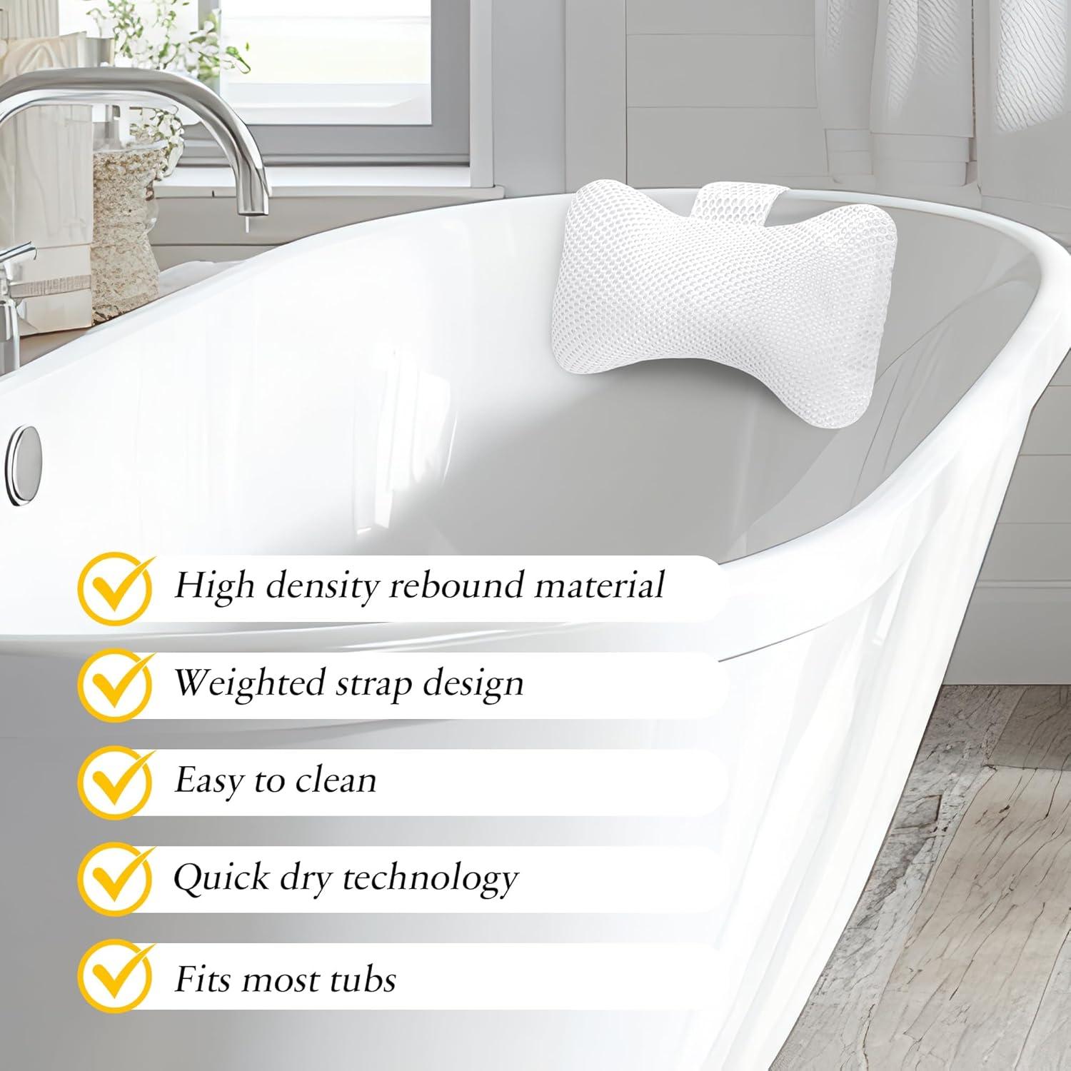 Almohada para Jacuzzi Keoltuo Ajustable 2 Piezas 30x17cm