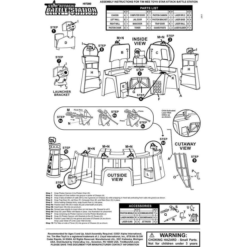 Estación de Batalla TimMee Star Attack - Juguete 97,79 cm