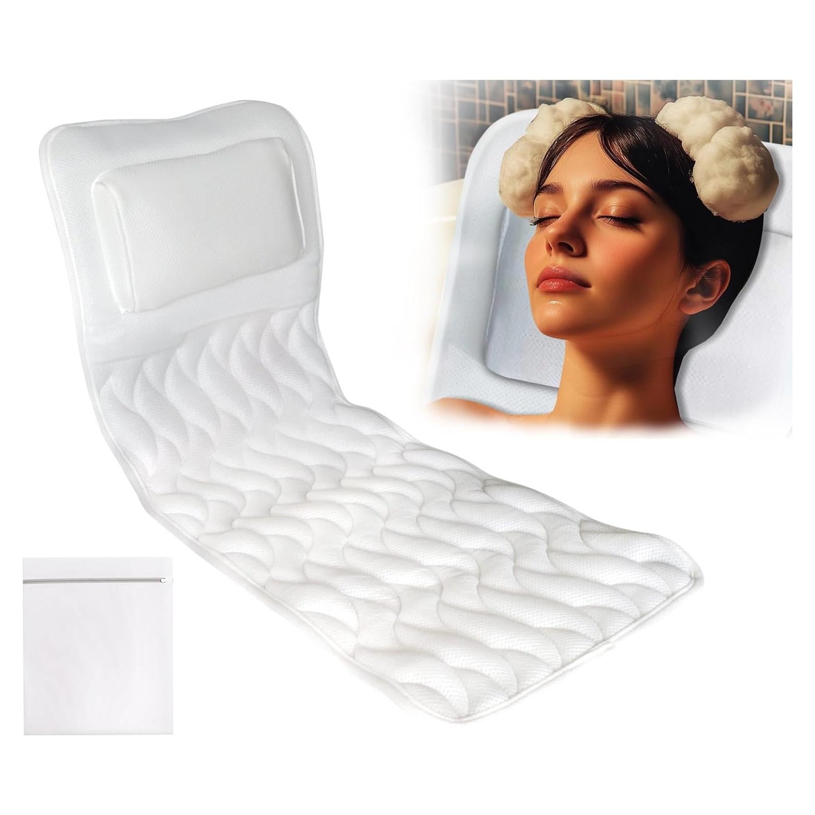 Almohada de Baño EMMTEEY de Cuerpo Completo Antideslizante