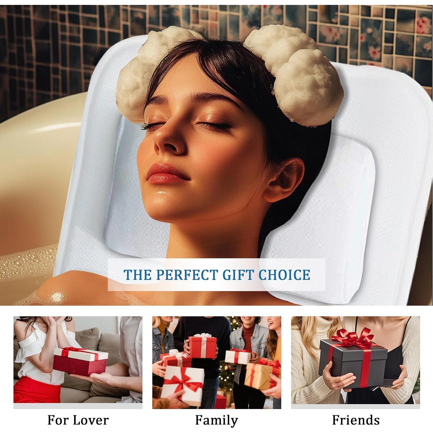 Almohada de Baño EMMTEEY de Cuerpo Completo Antideslizante