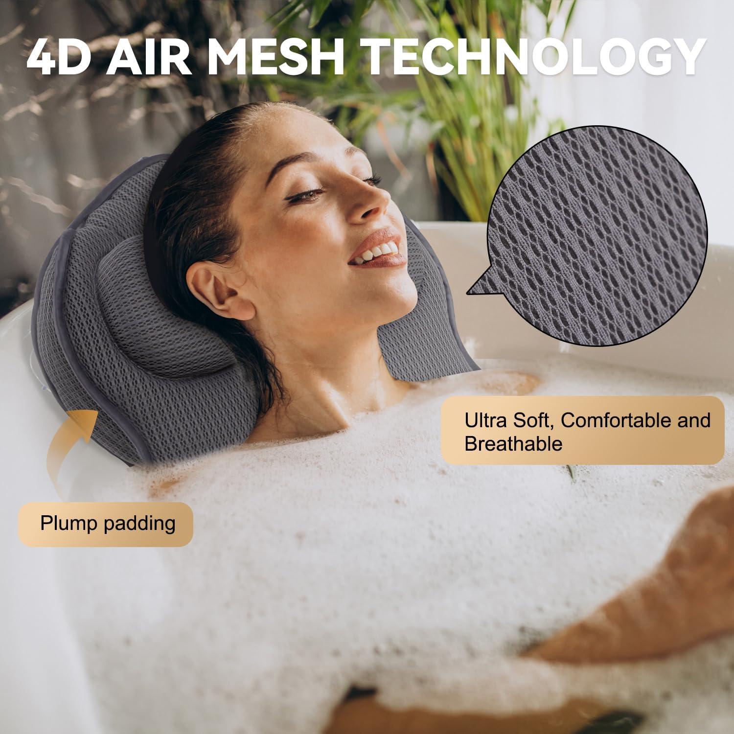 Almohada de Baño de Cuerpo Completo Idle Hippo 1.5 kg Gris