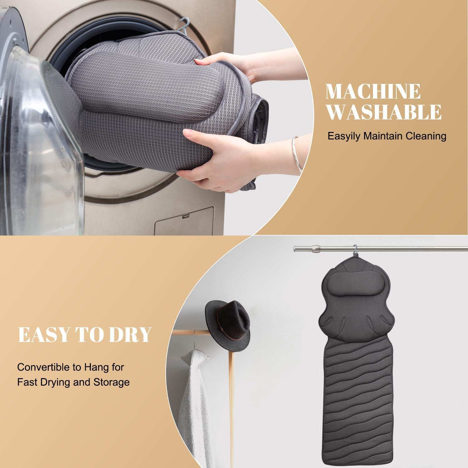 Almohada de Baño de Cuerpo Completo Idle Hippo 1.5 kg Gris