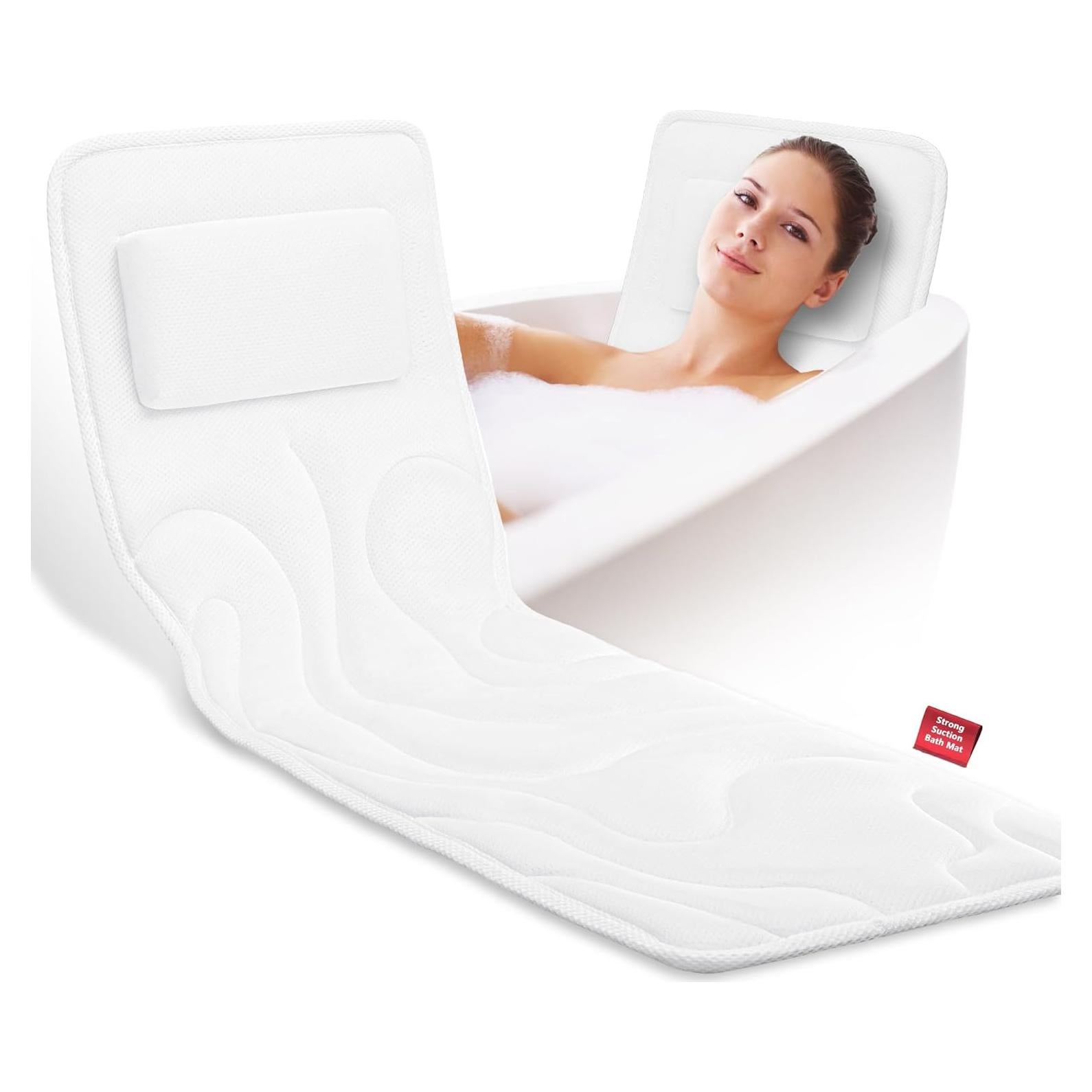 Almohada de Baño Ergonómica Vanstormy 137 cm - Soporte Completo